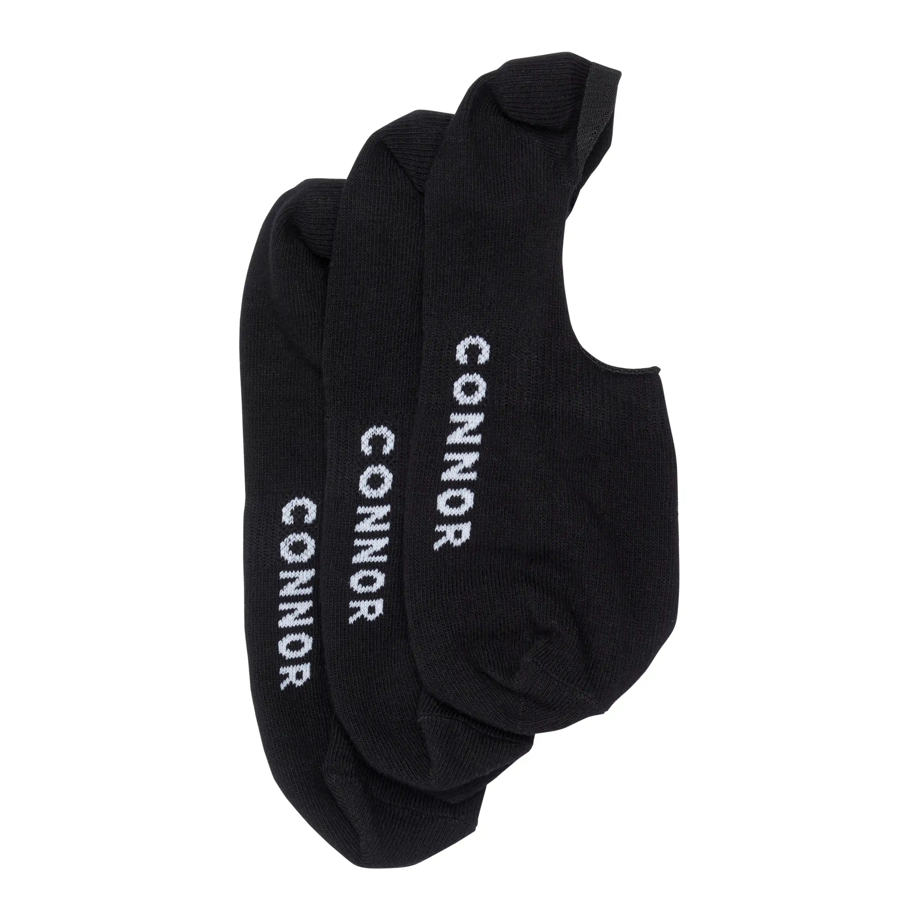 Black 3 Pk Cruise Sock - Black