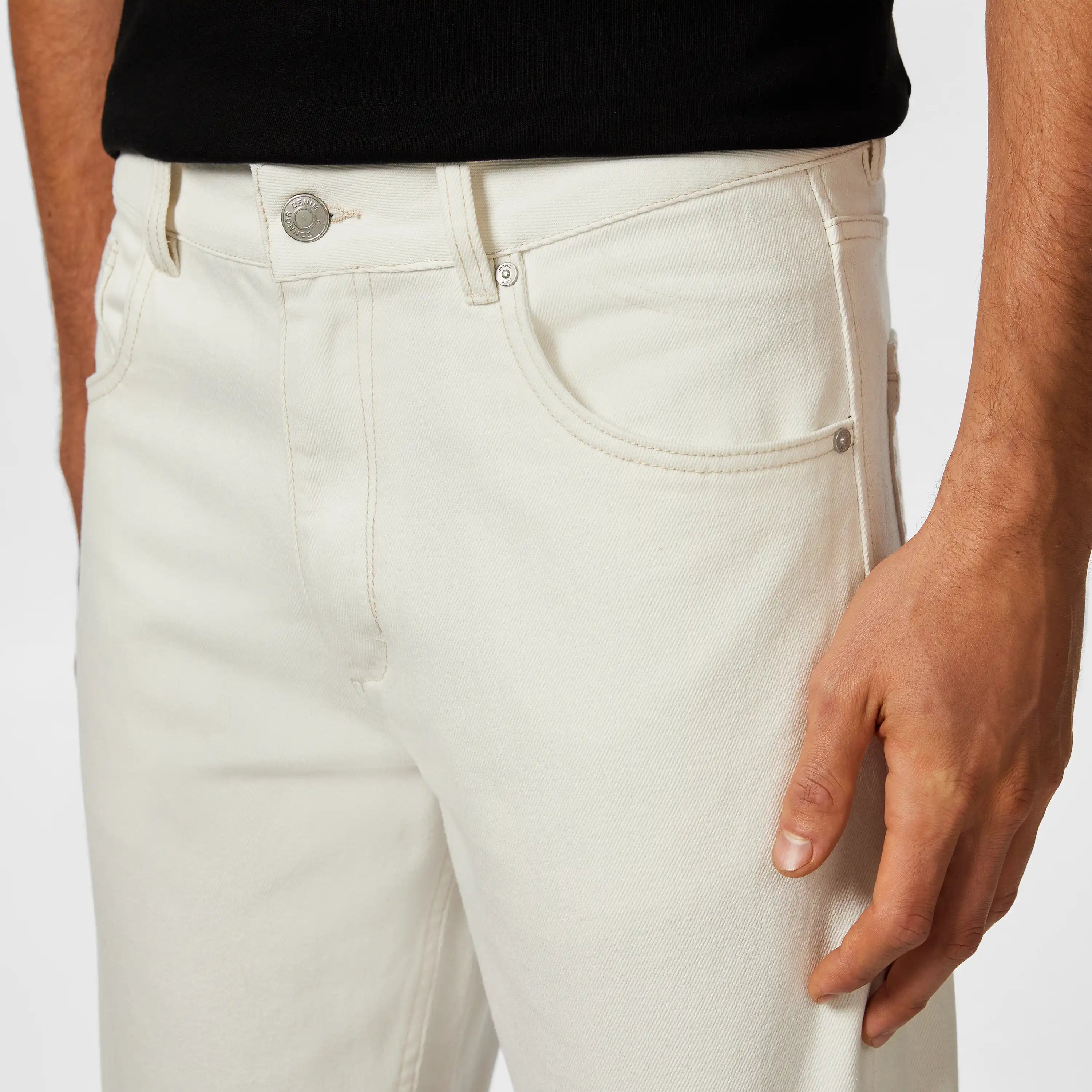 Ecru Ryder Relaxed Jean - Ecru