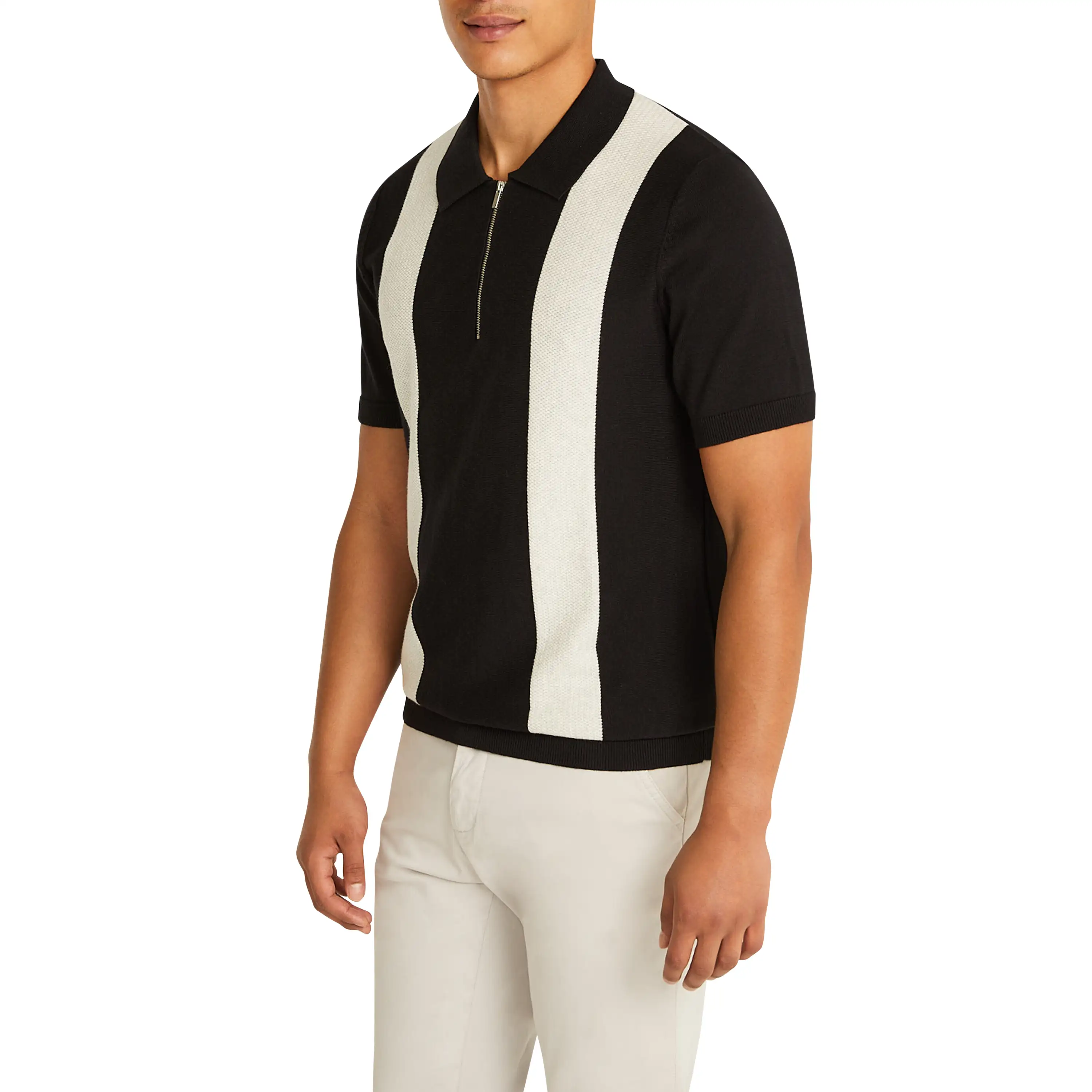 Black Brock Knit Polo - Black