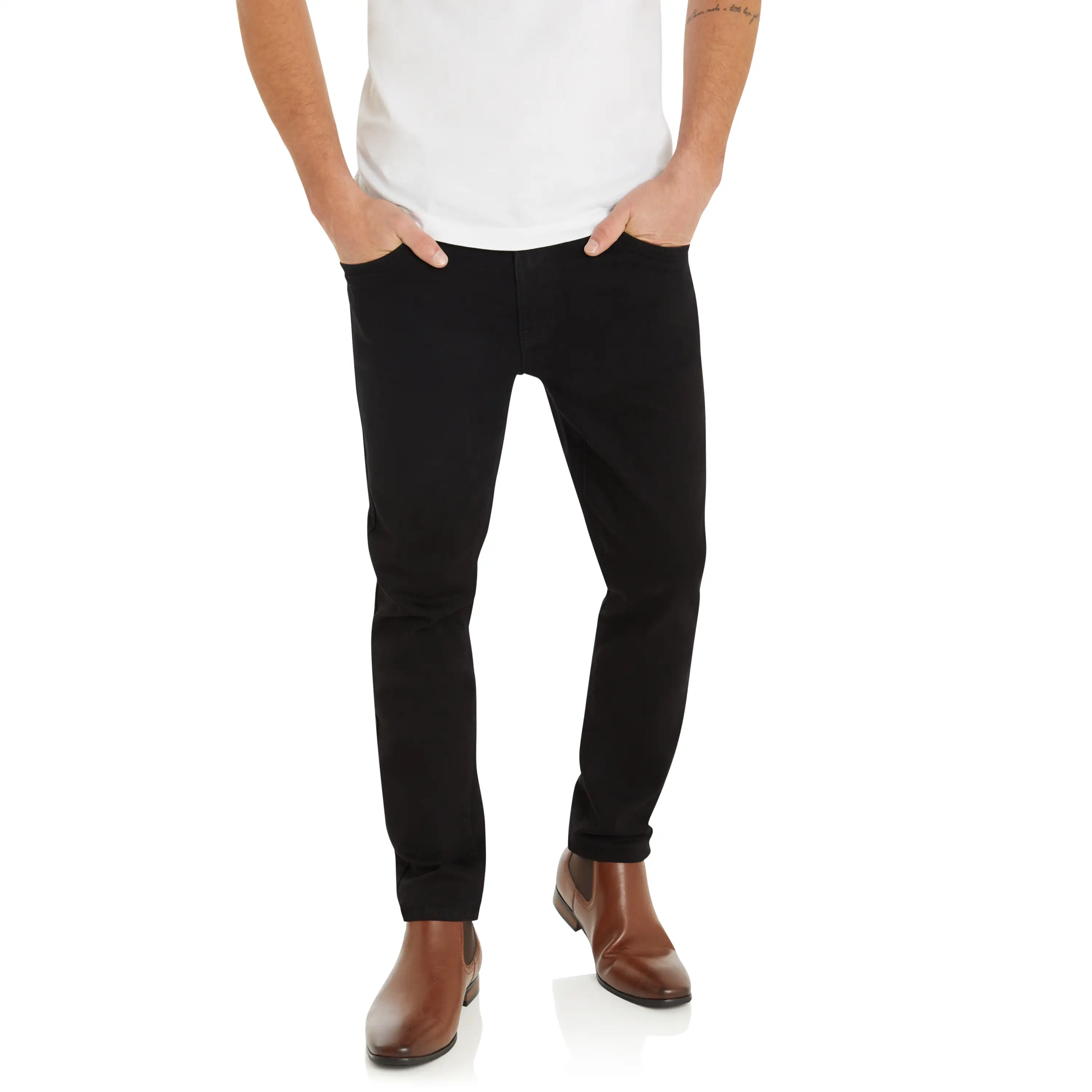 Black Toronto Stretch Slim Jean - Black