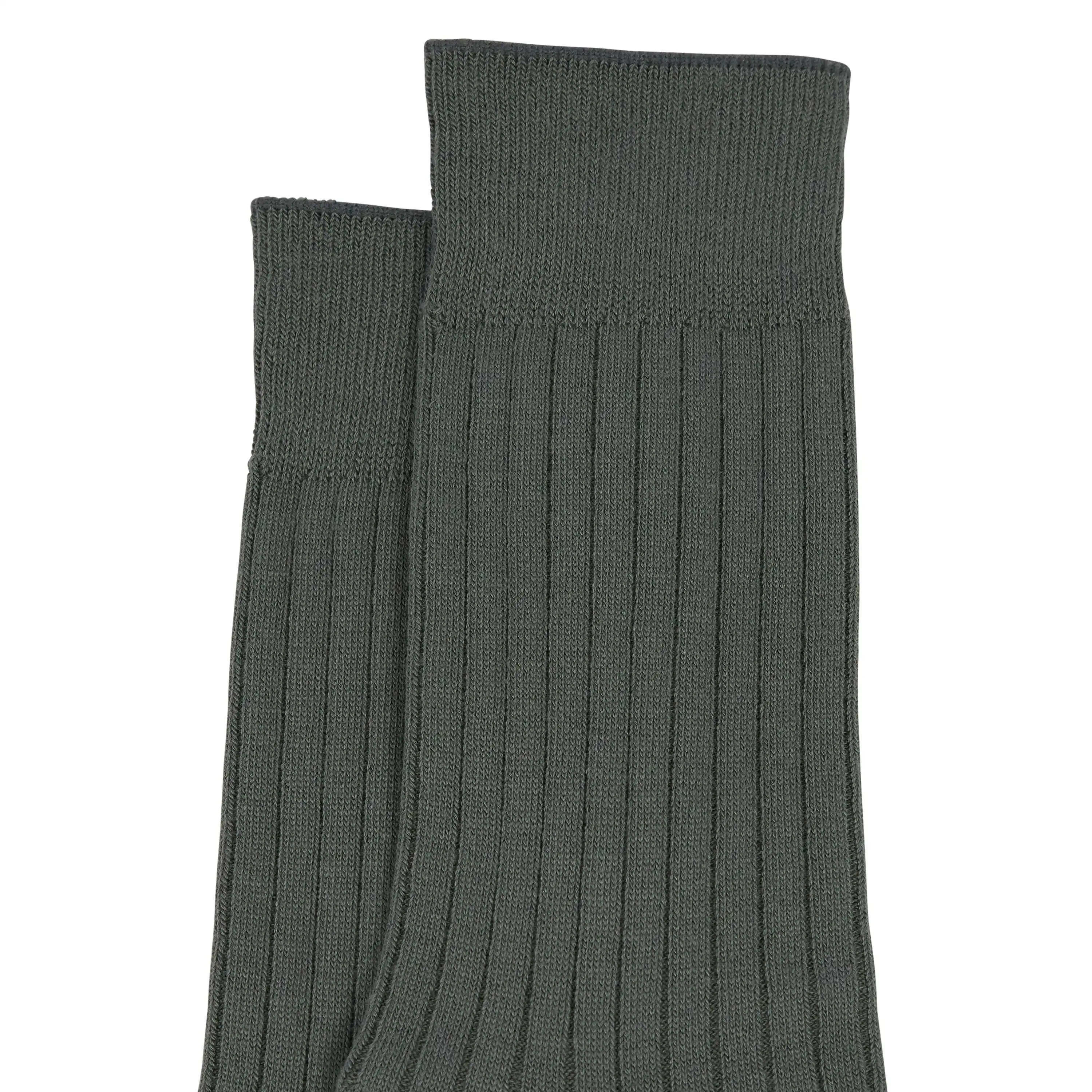 Green Rib Dress Sock - Green