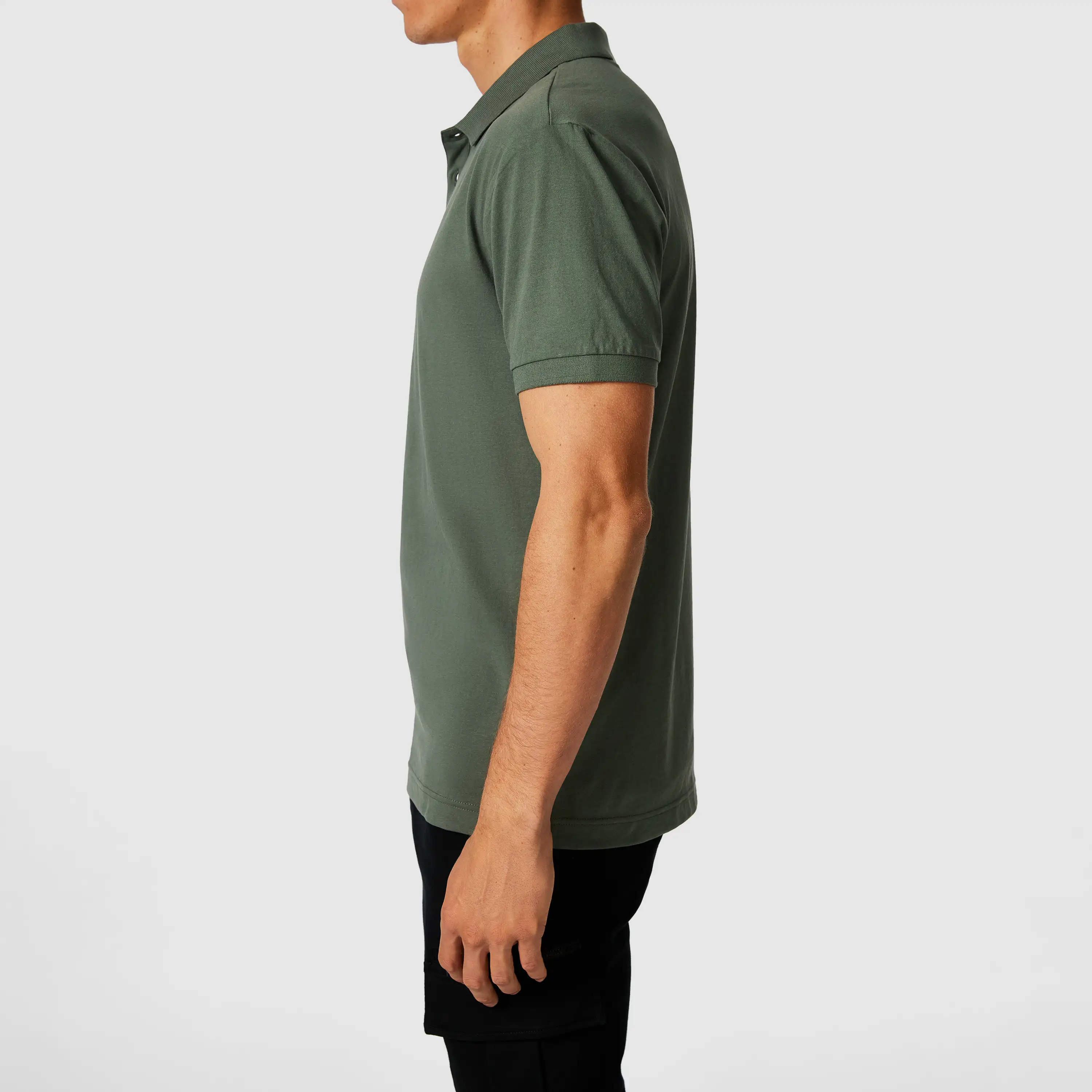 Green Hutchence Cotton Blend Polo Shirt - Green