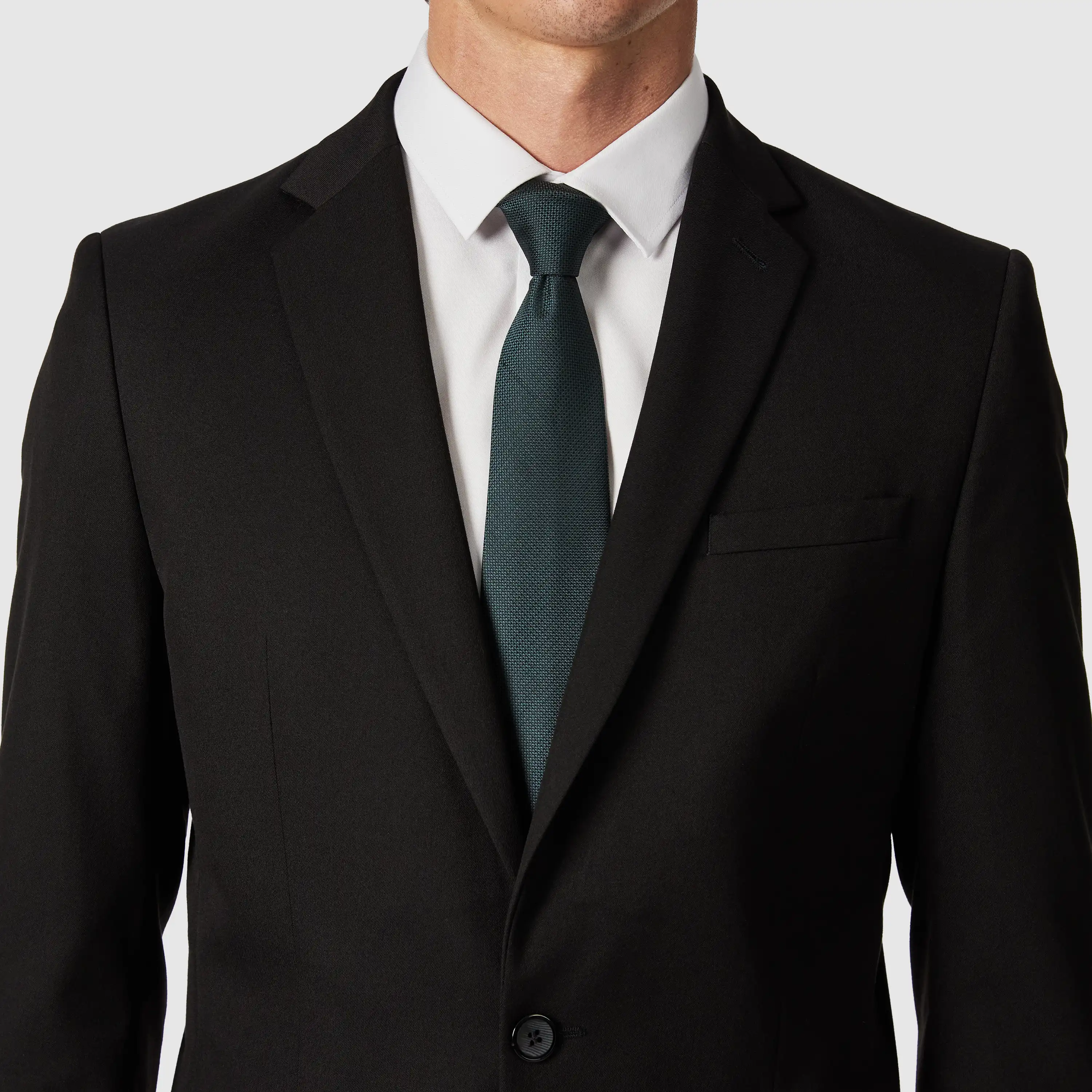 Black Diamond Stretch Classic Suit Jacket - Black