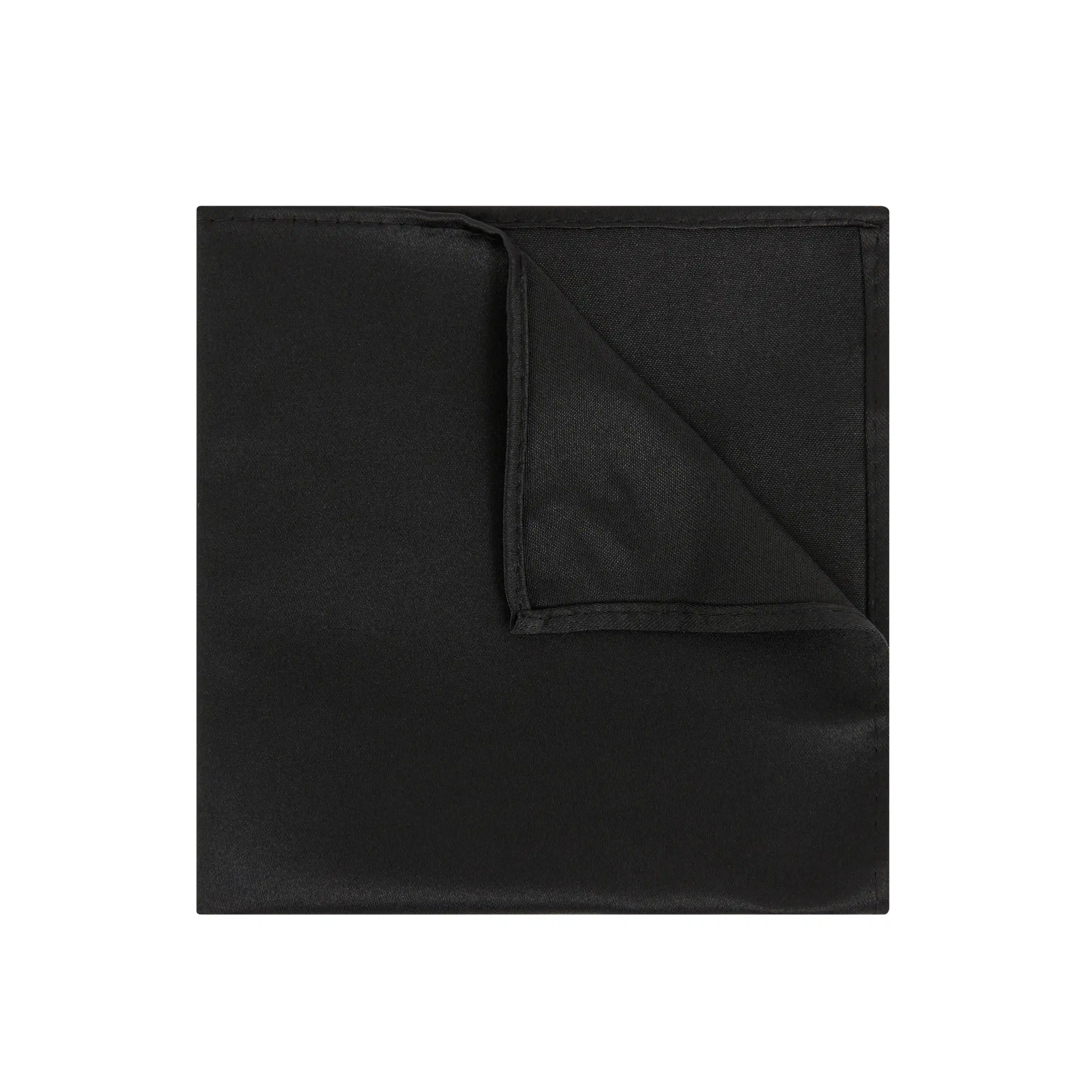 Black Pocket Square - Black