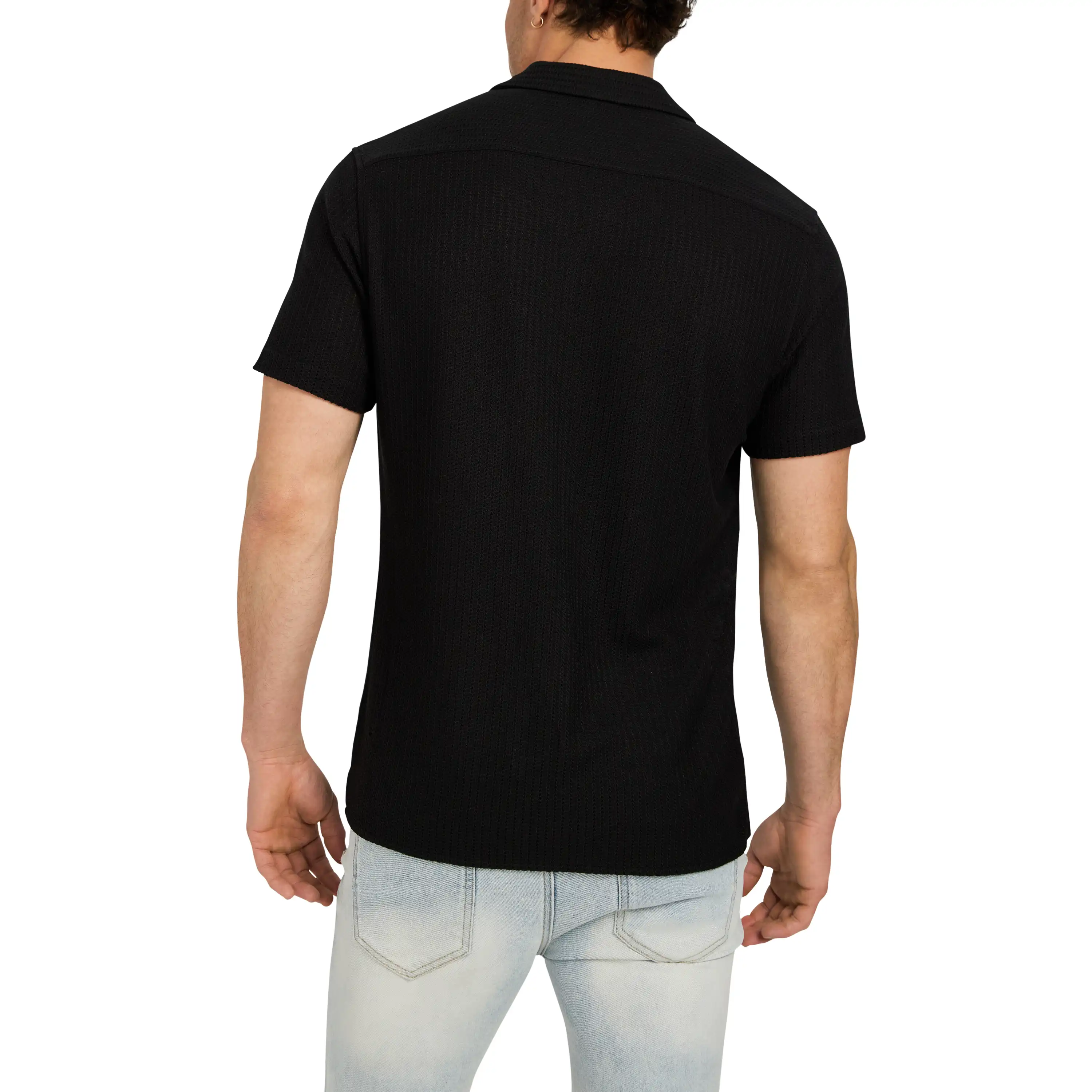 Black Matera Textured Shirt - Black