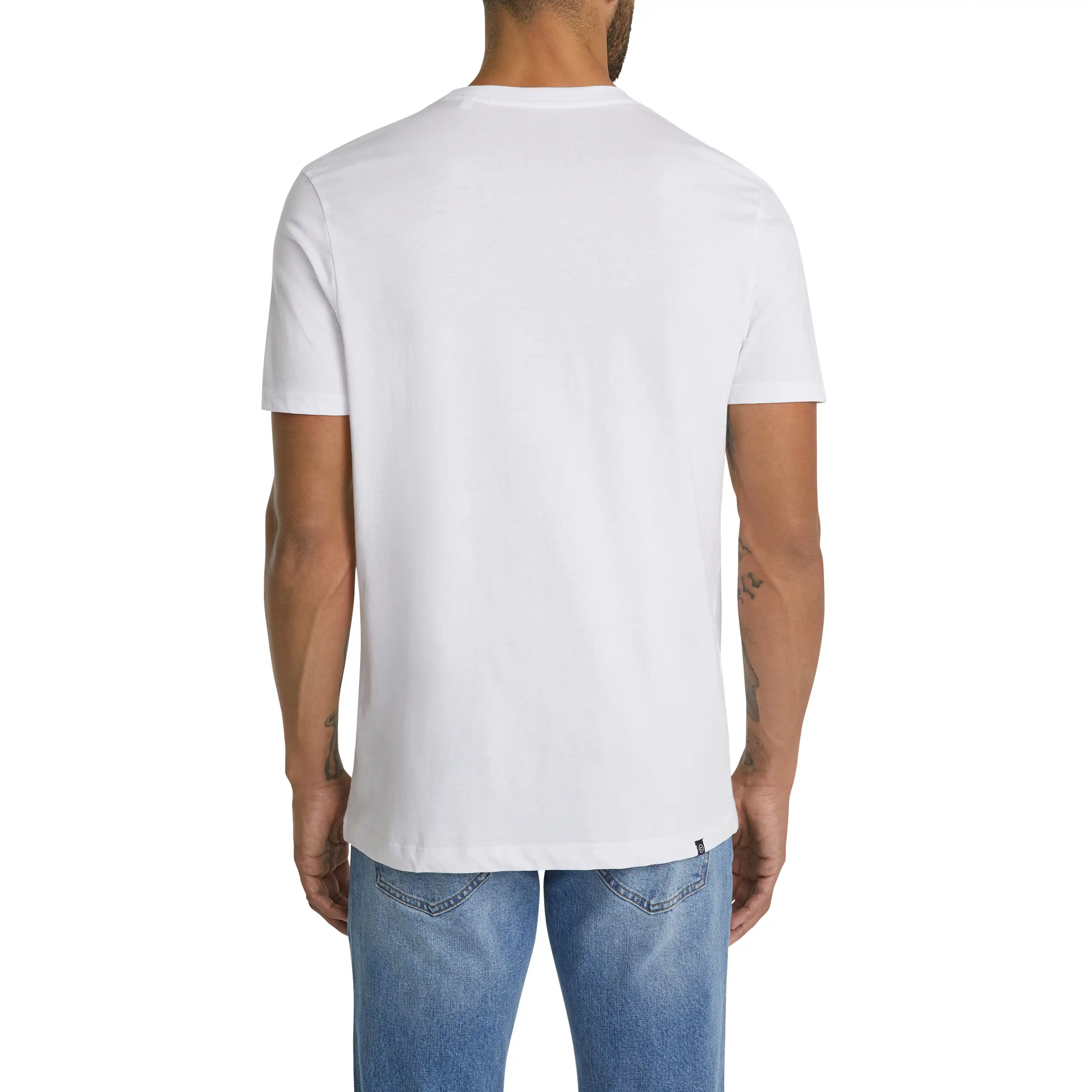 White Essential Relaxed Crew Neck Tee - White