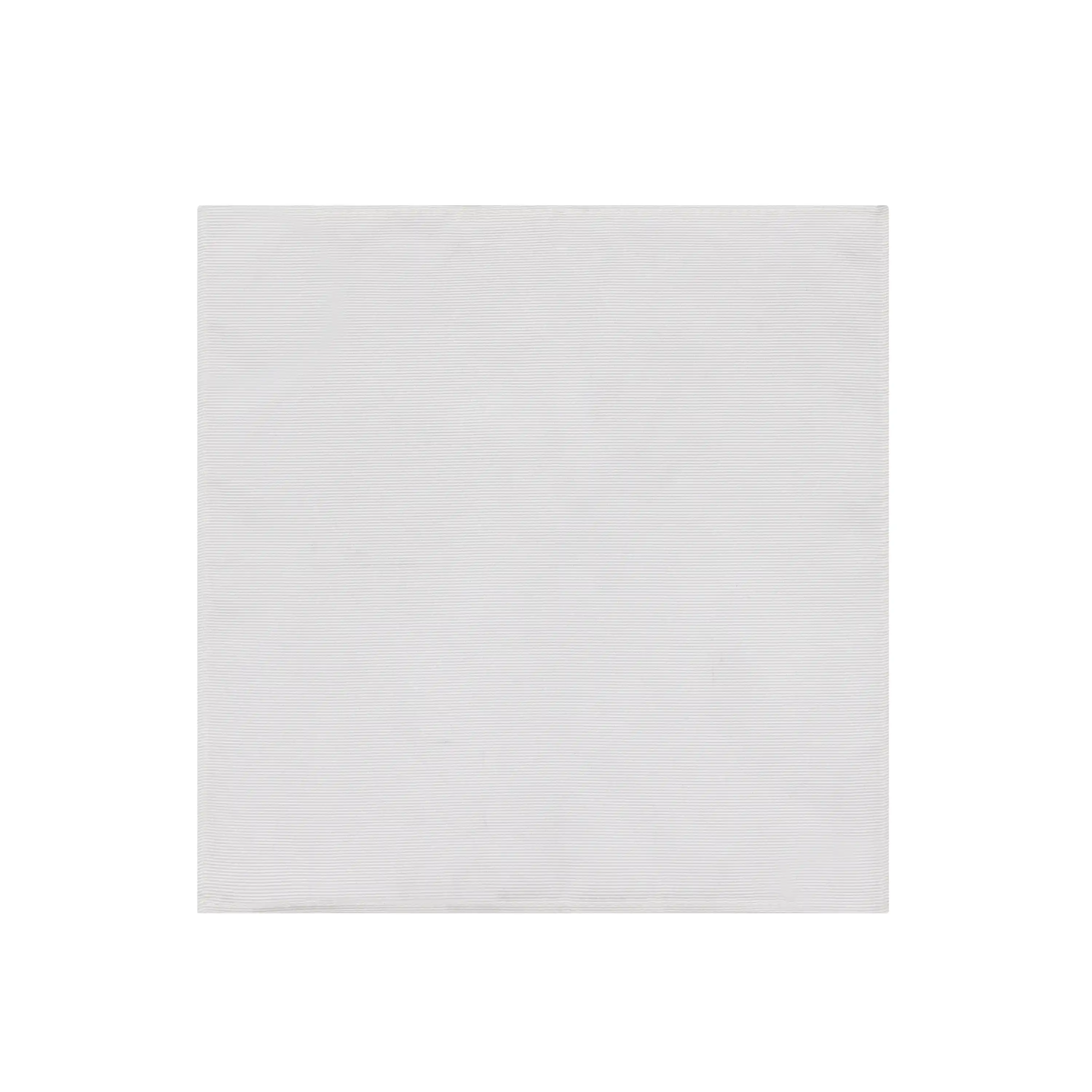 White Plain Pocket Square - White