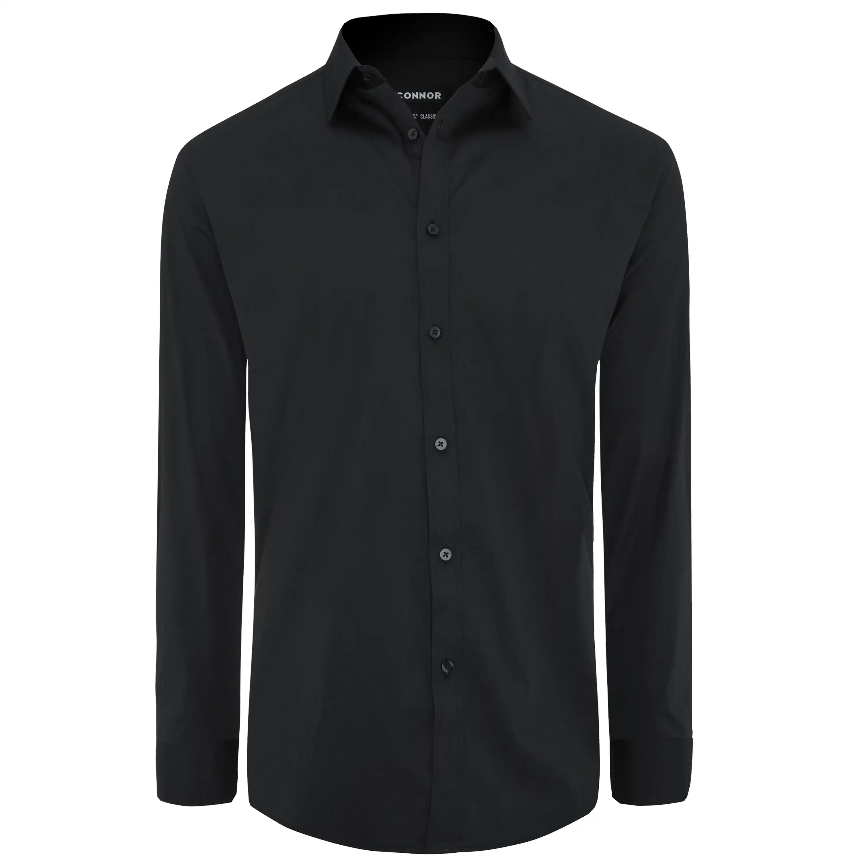 Black Cyrus Stretch Dress Shirt - Black