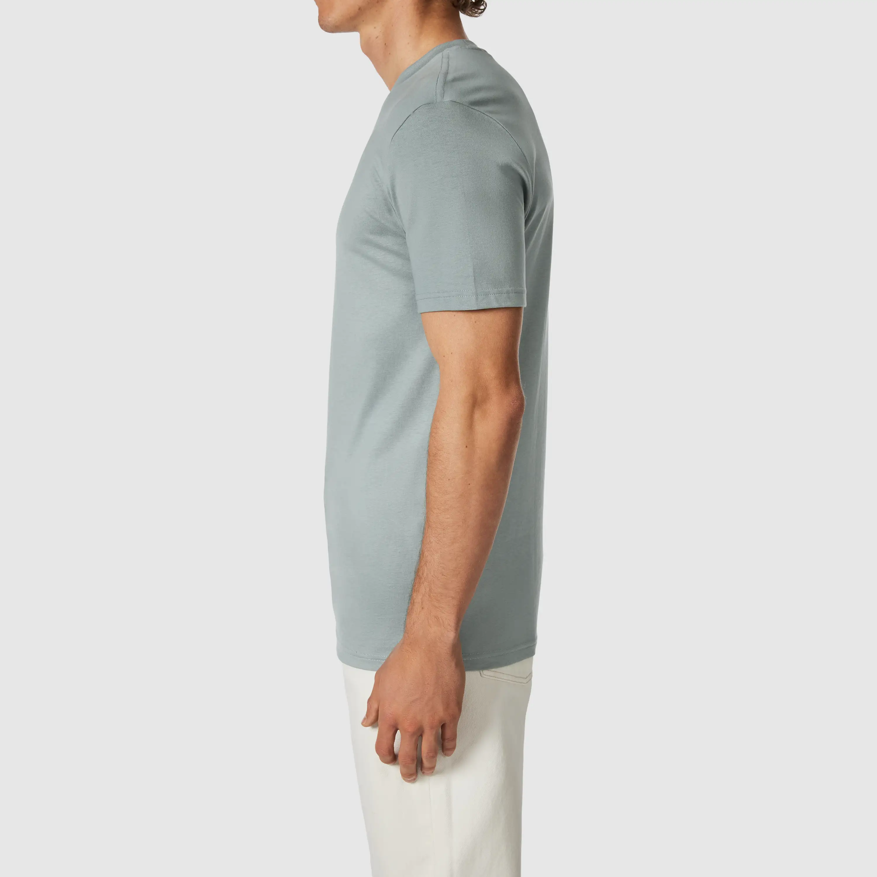 Sage Green Stephen Graphic Crew Neck Tee - Sage Green