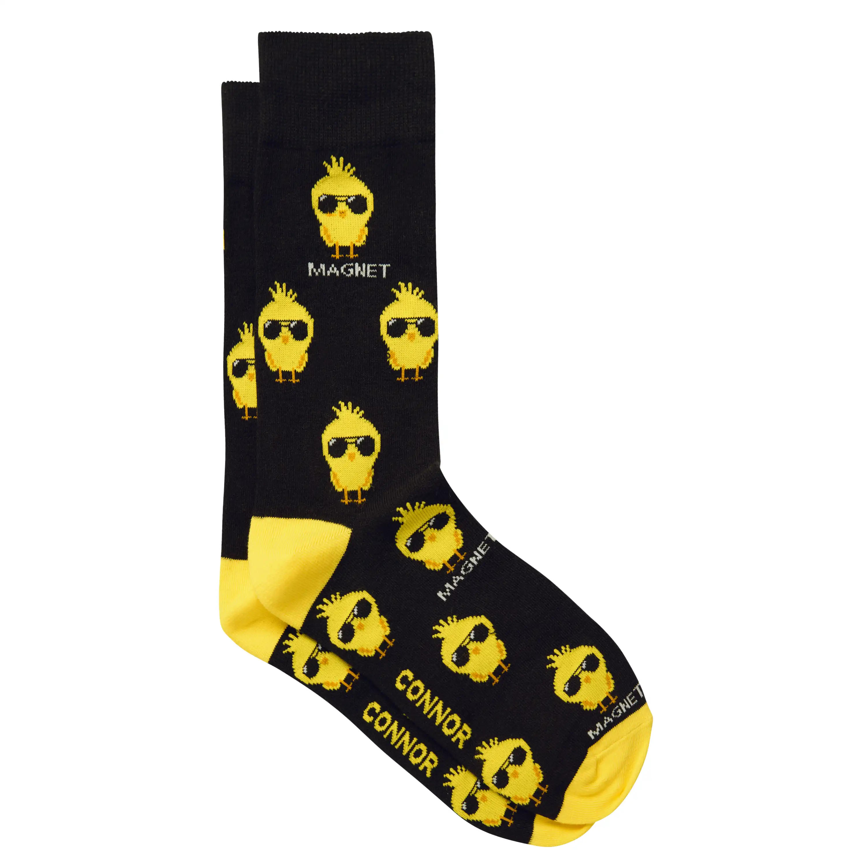 Black Chick Magnet Sock - Black