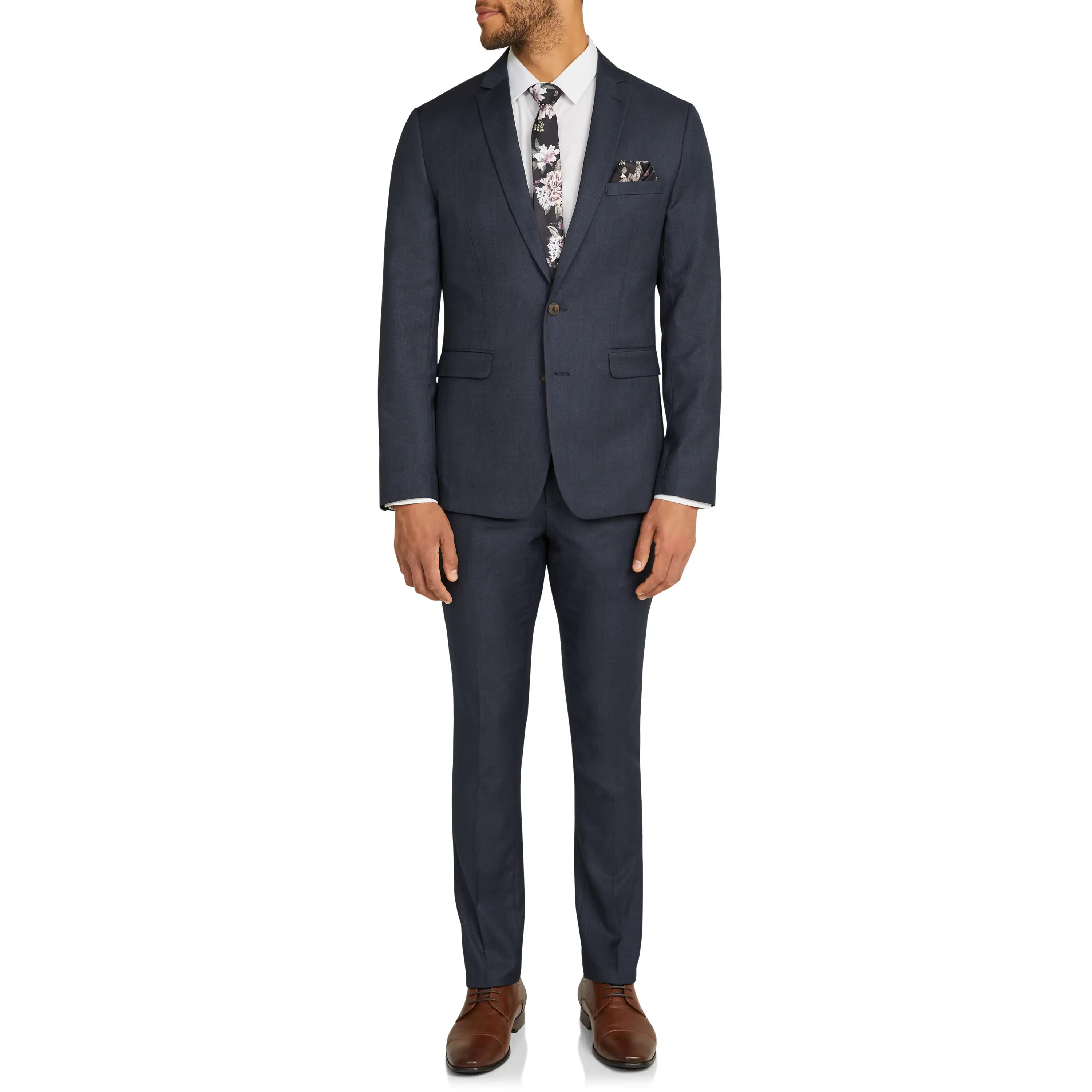 Steel Formosa Skinny Suit Jacket - Steel