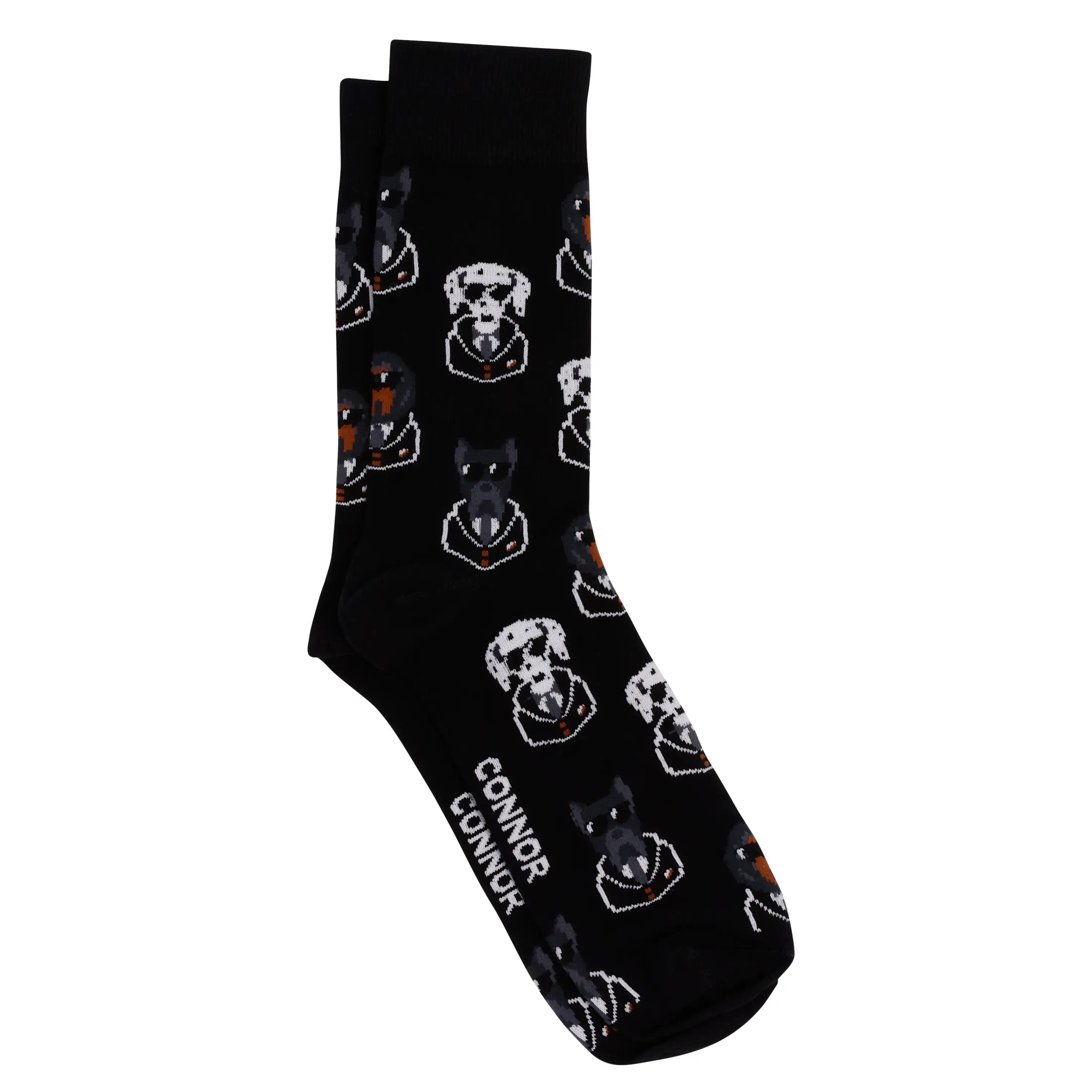 Black Dog Suit Sock - Black