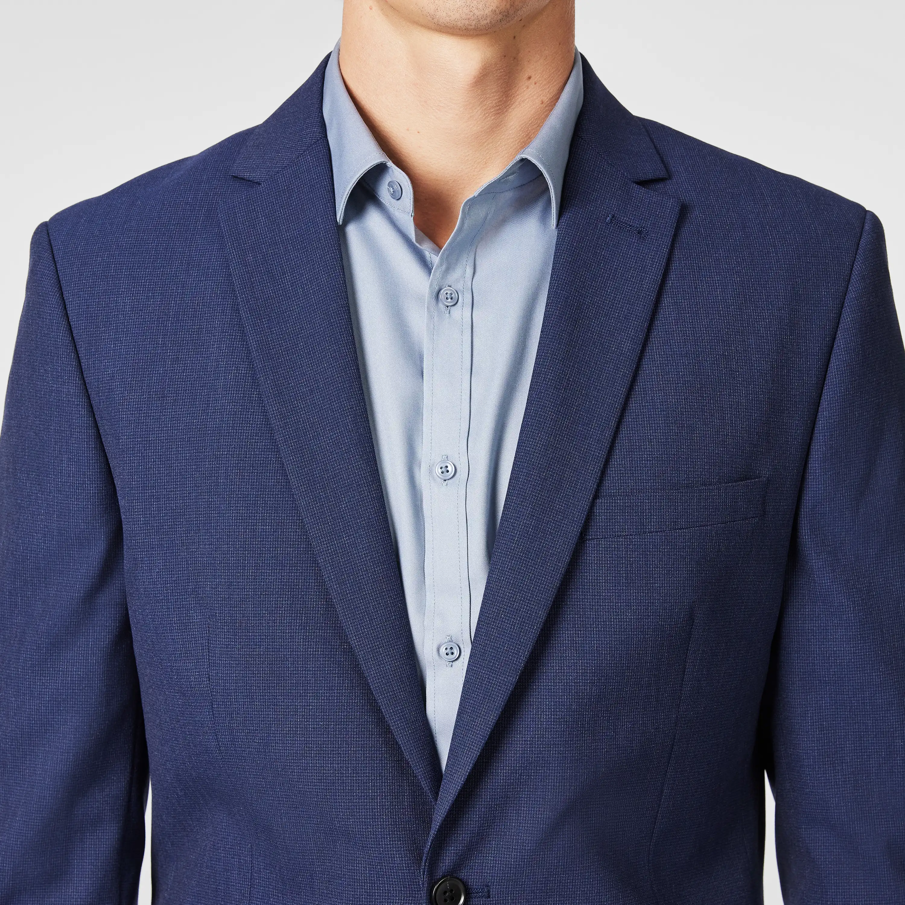 Blue Theo Slim Suit Jacket - Blue
