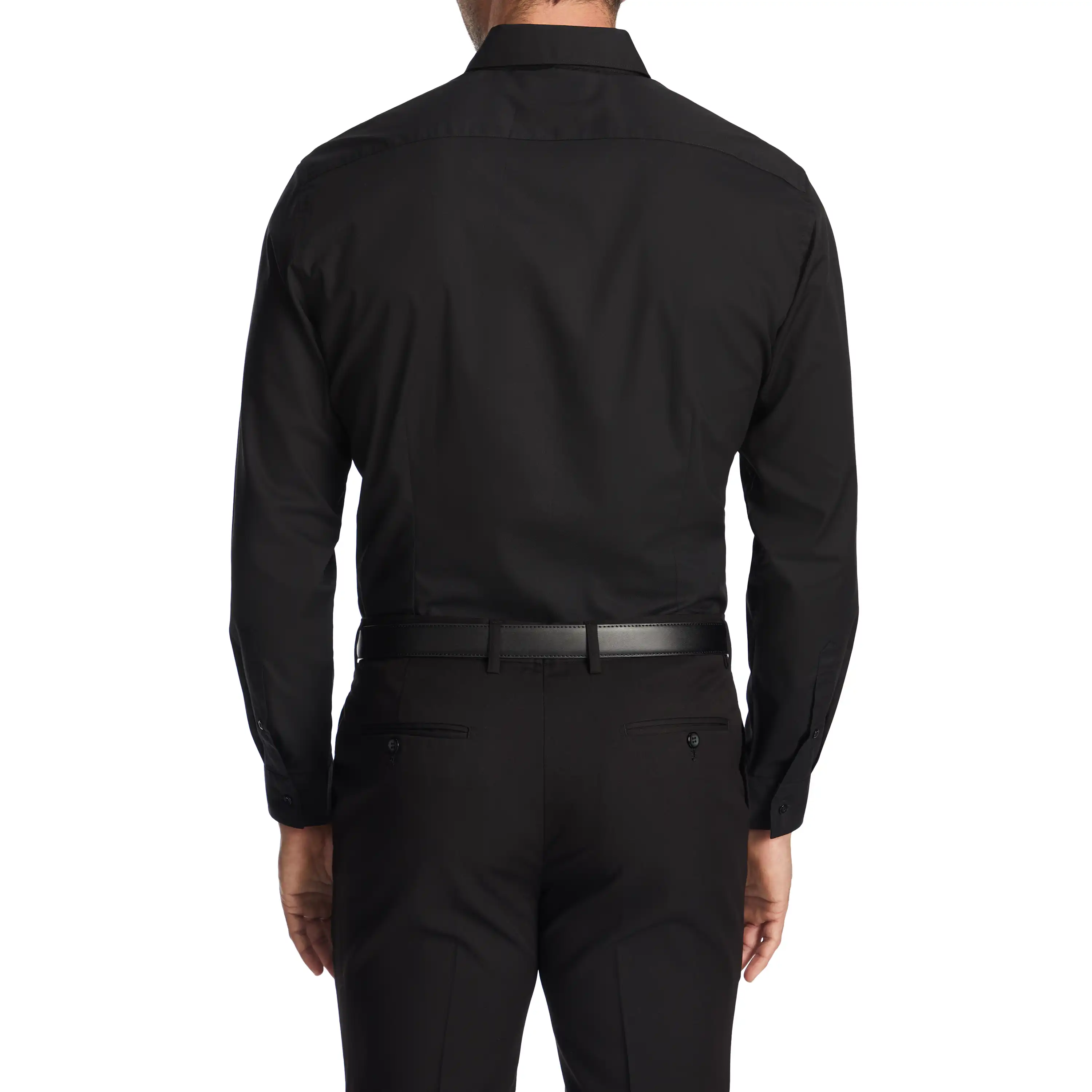 Black Jaxon Slim Dress Shirt - Black