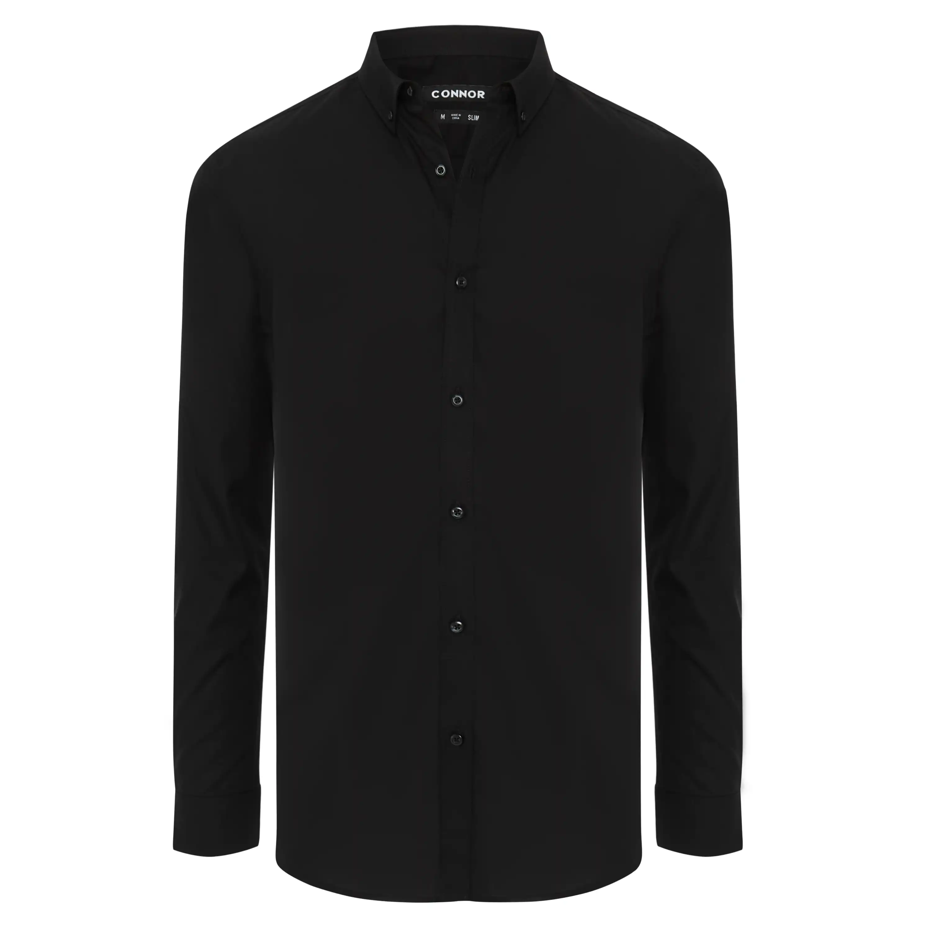 Black Jaxon Slim Dress Shirt - Black