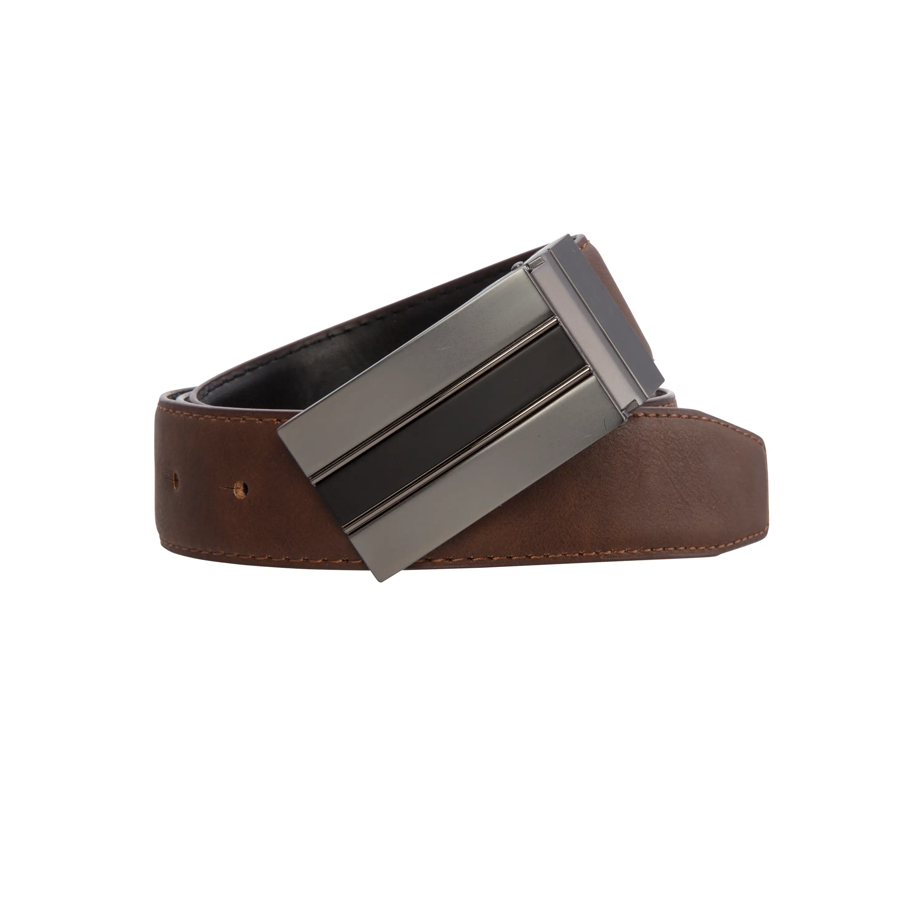 Black / Chocolate Thomas Reversible Belt - Black / Chocolate