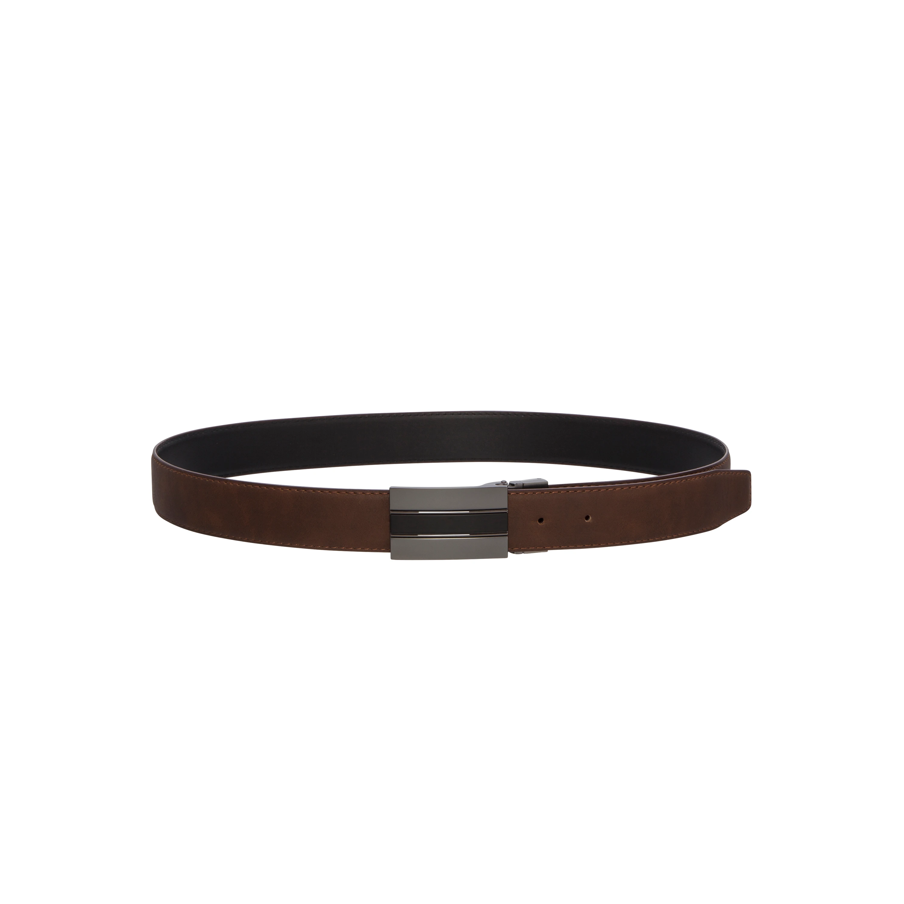 Black / Chocolate Thomas Reversible Belt - Black / Chocolate