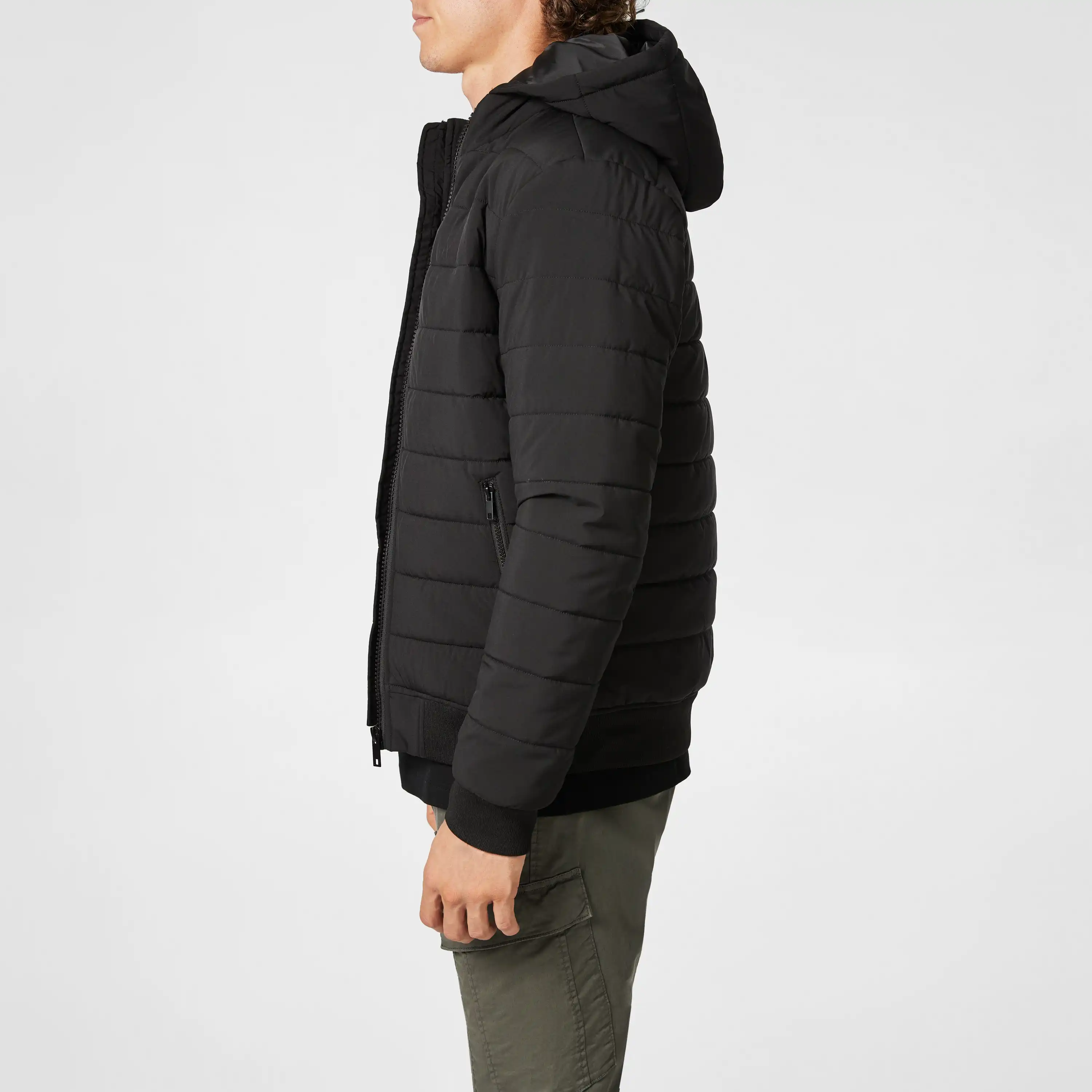 Black Mac Puffer Jacket - Black