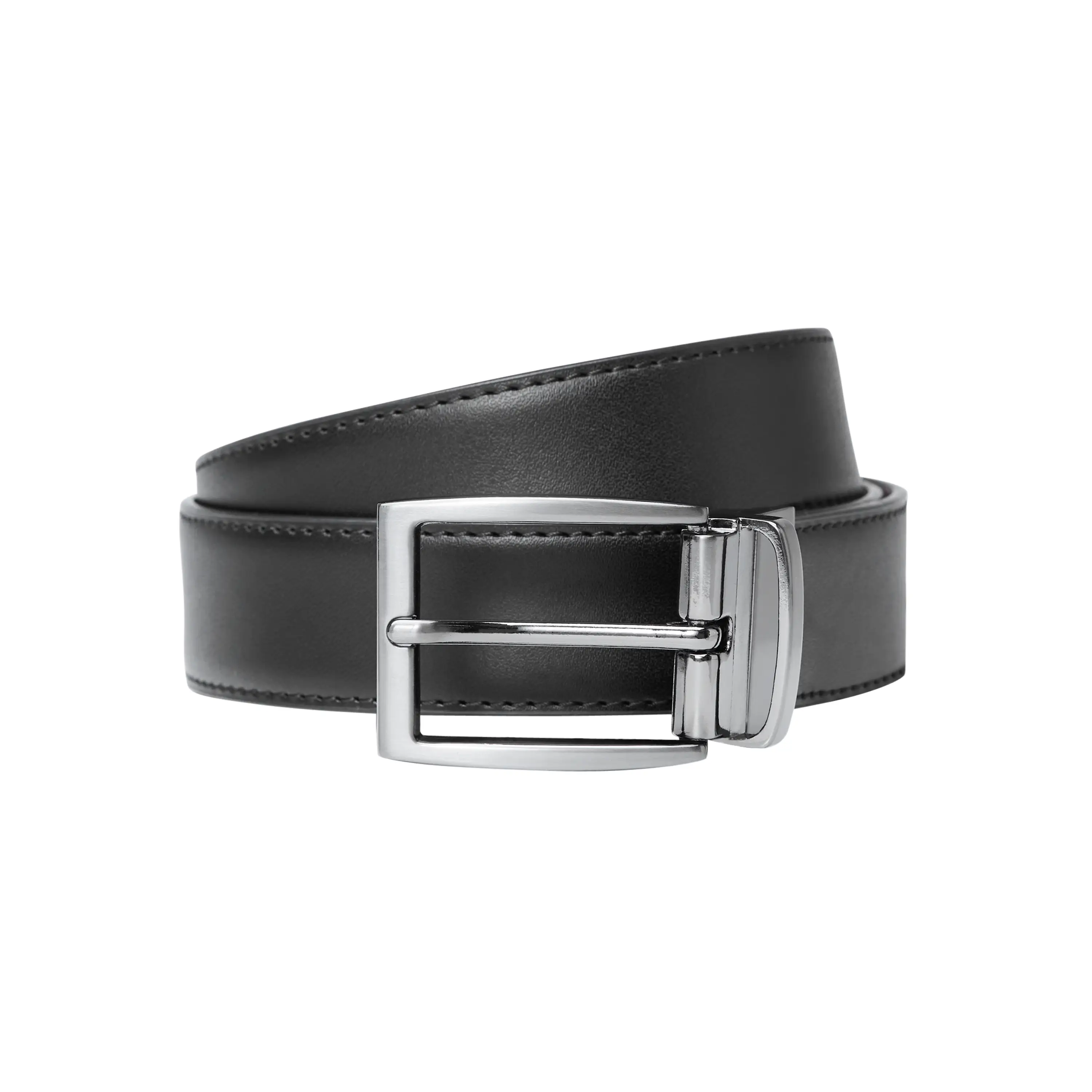 Black Tan Billy Reversible Belt - Black Tan