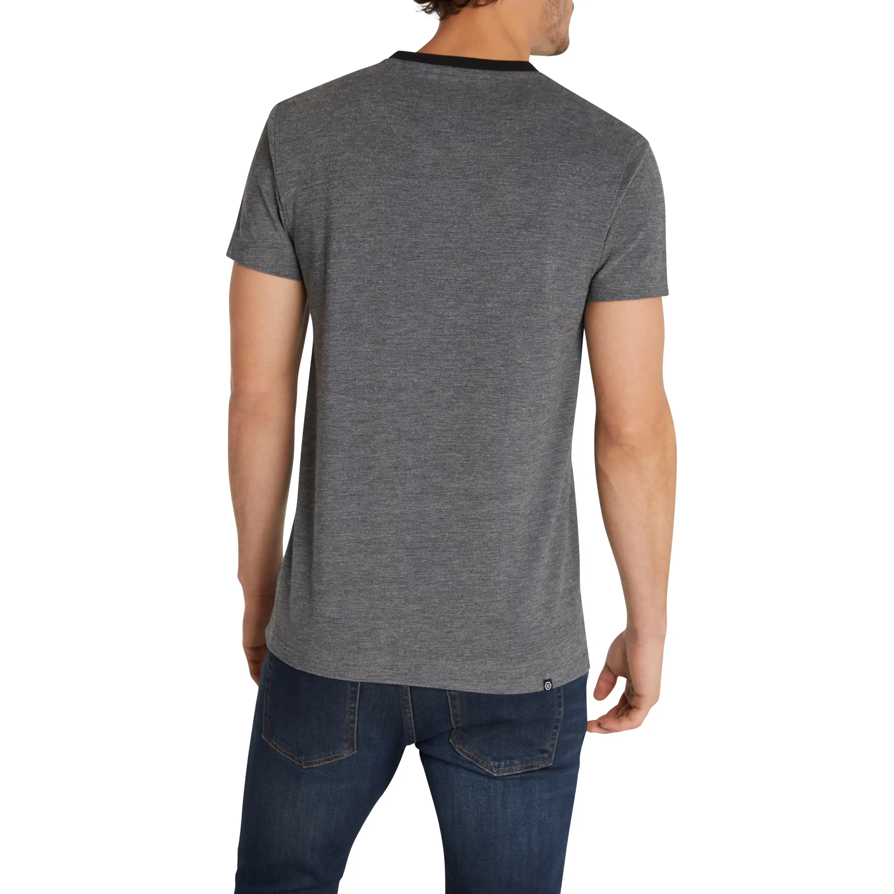 Charcoal Wilson Henley Tee - Charcoal
