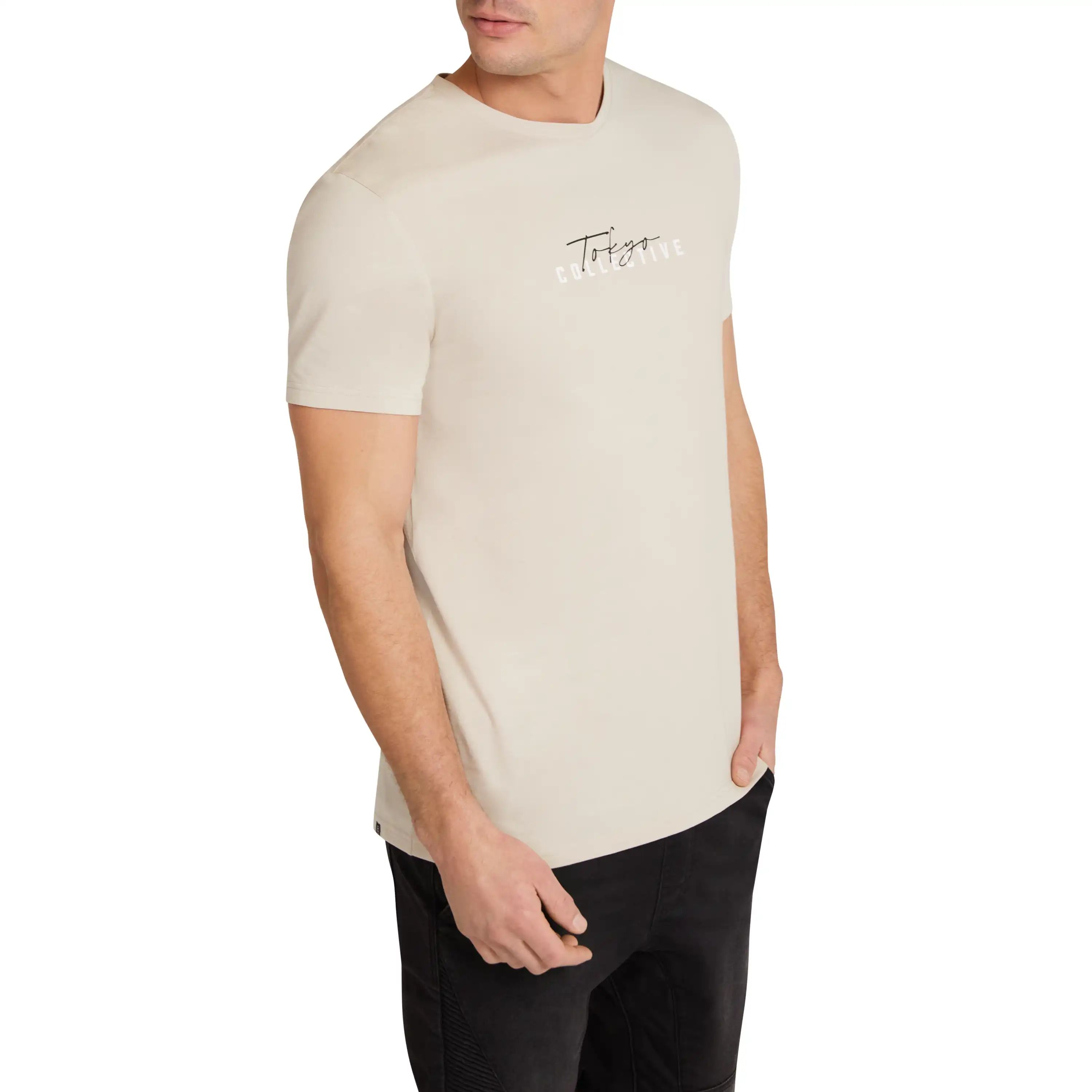 Sand Sullivan Longline Crew Tee - Sand