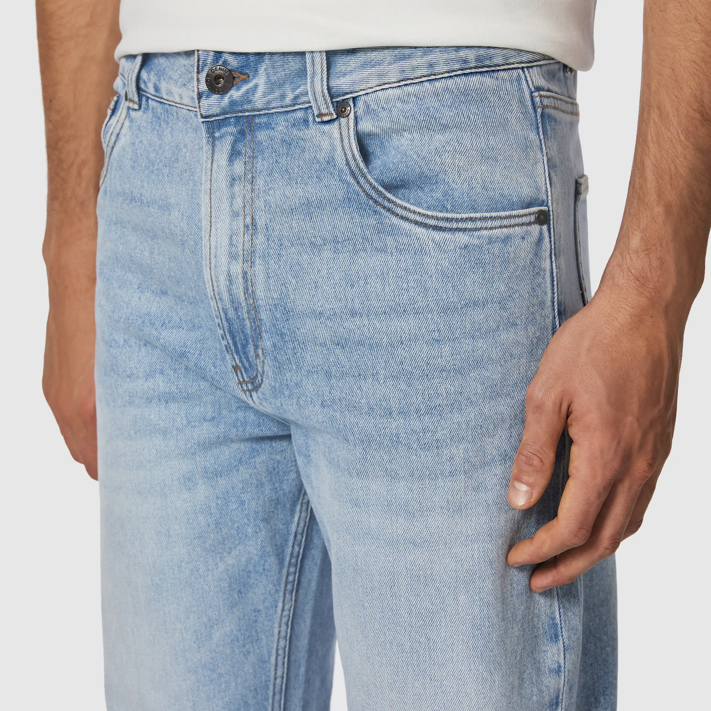 Light Blue Murphy Stretch Relaxed Jean - Light Blue