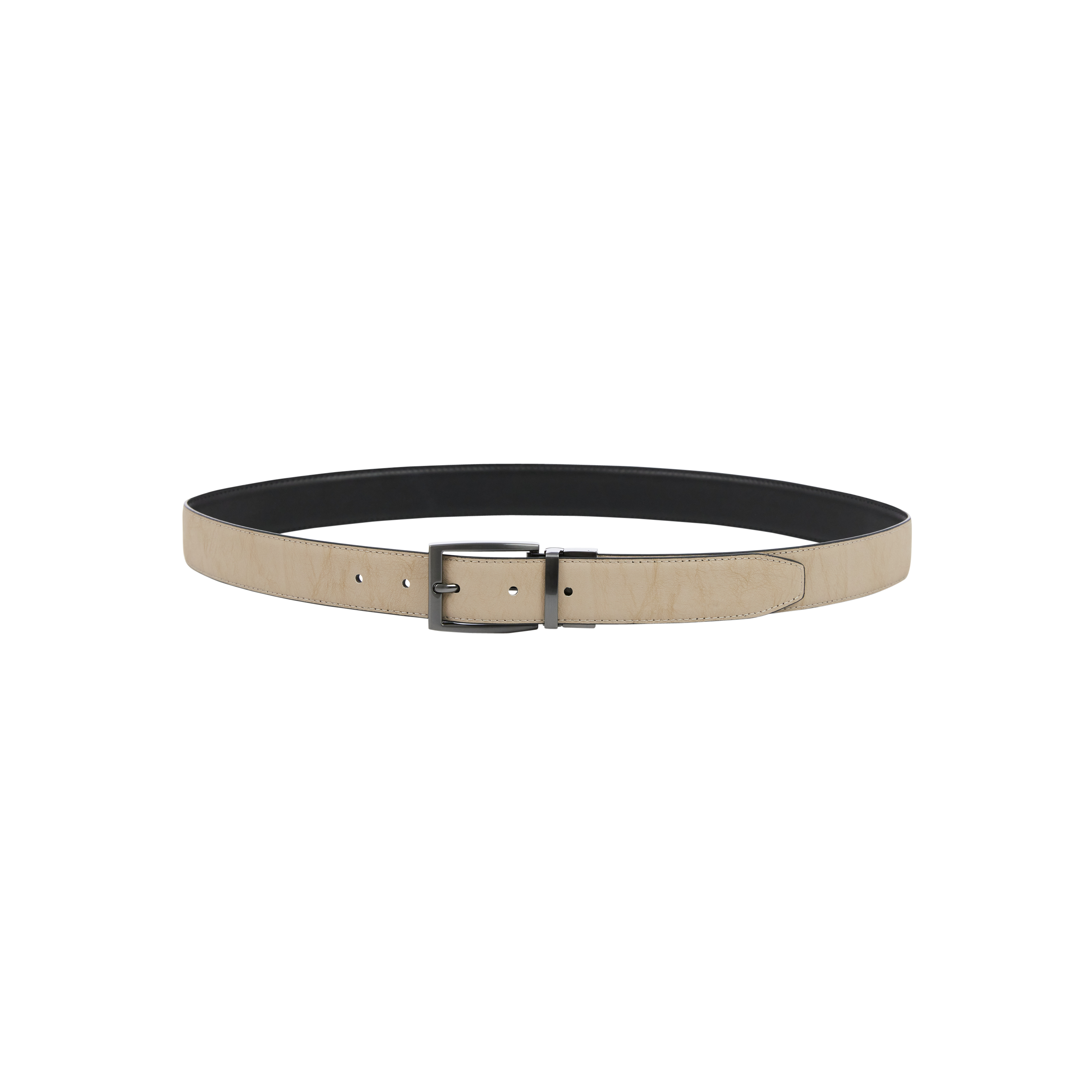 Black Bone Yarrow Reversible Belt - Black Bone