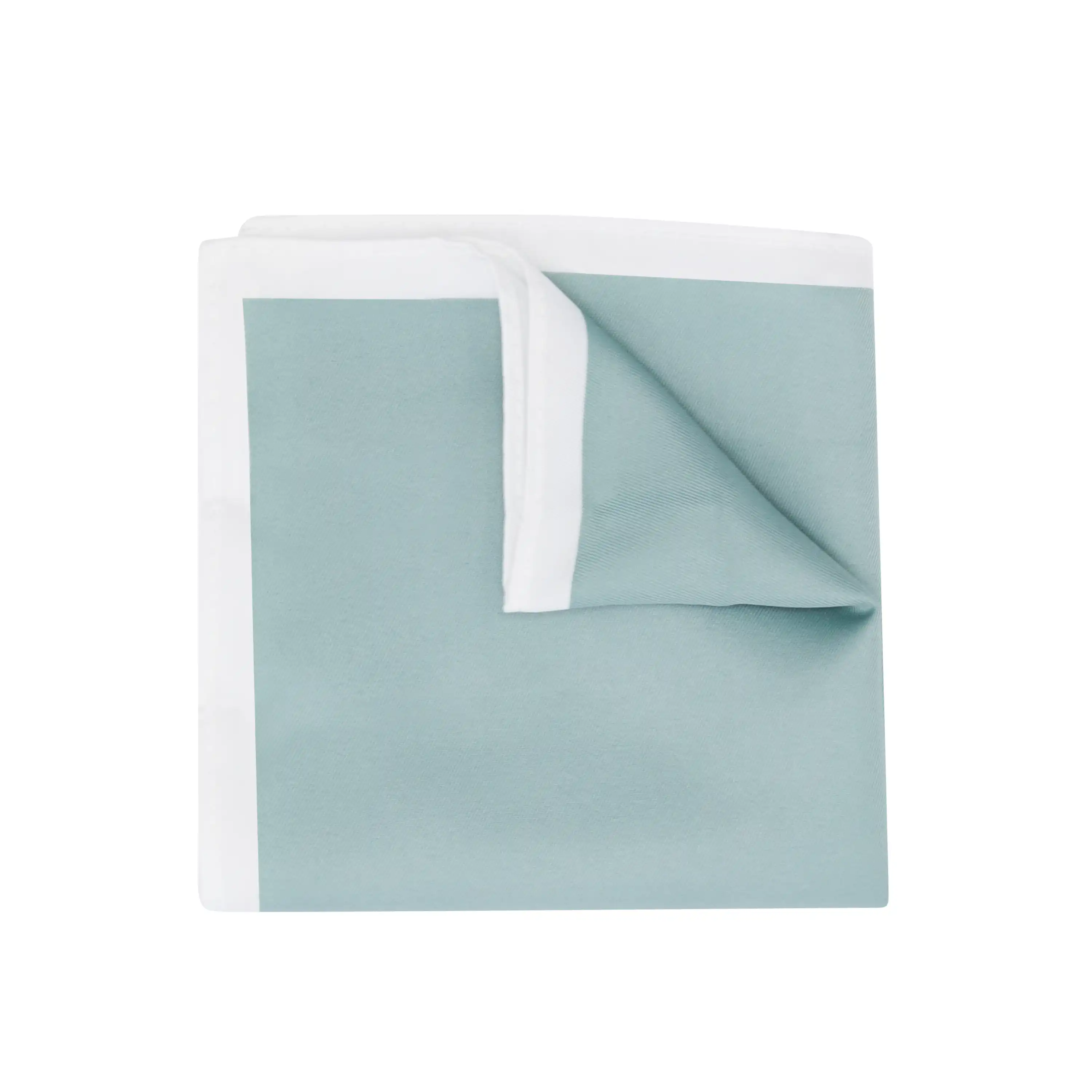 Sage Green Border Pocket Square - Sage Green