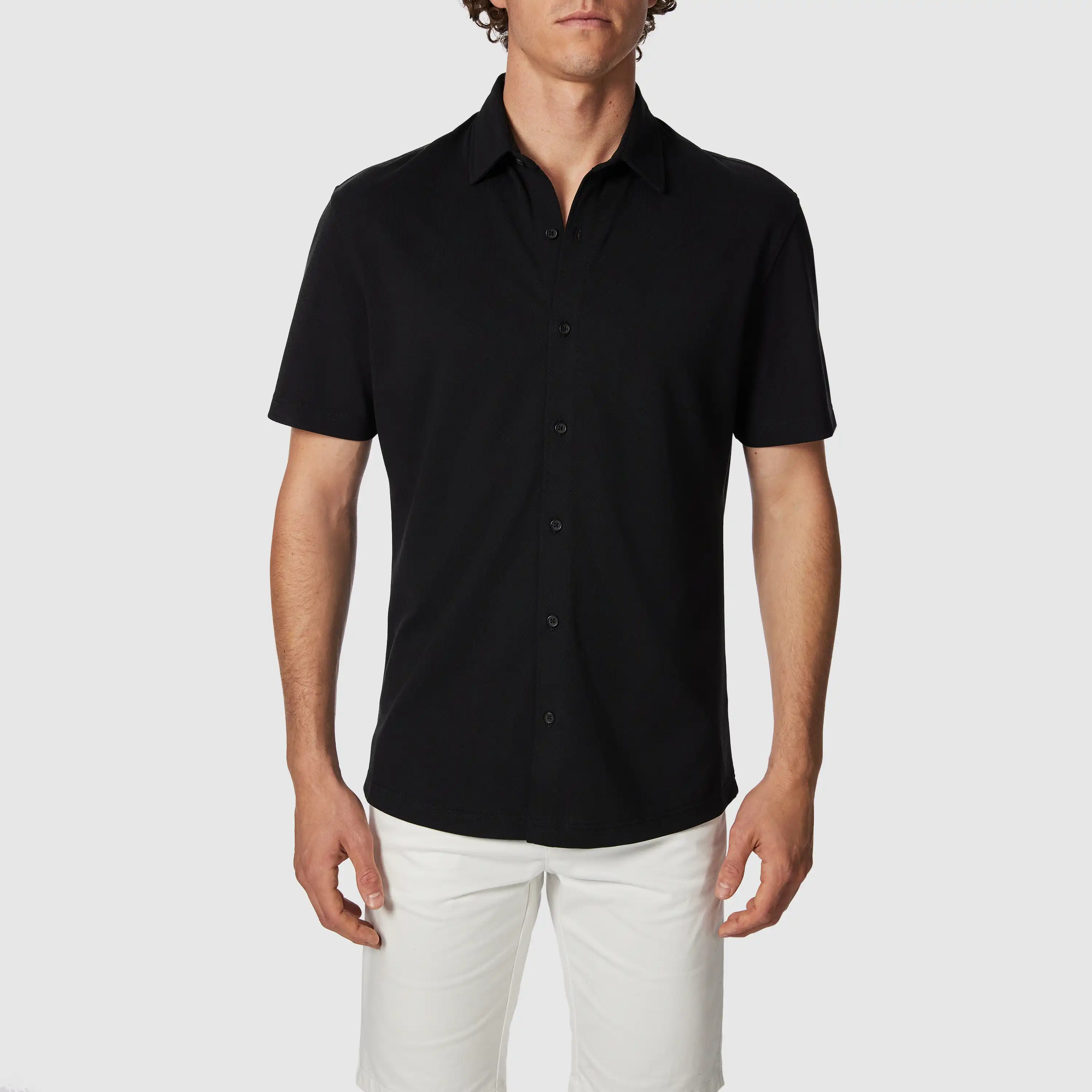 4365-black-hanover-stretch-short-sleeve-shirt-black-1.webp