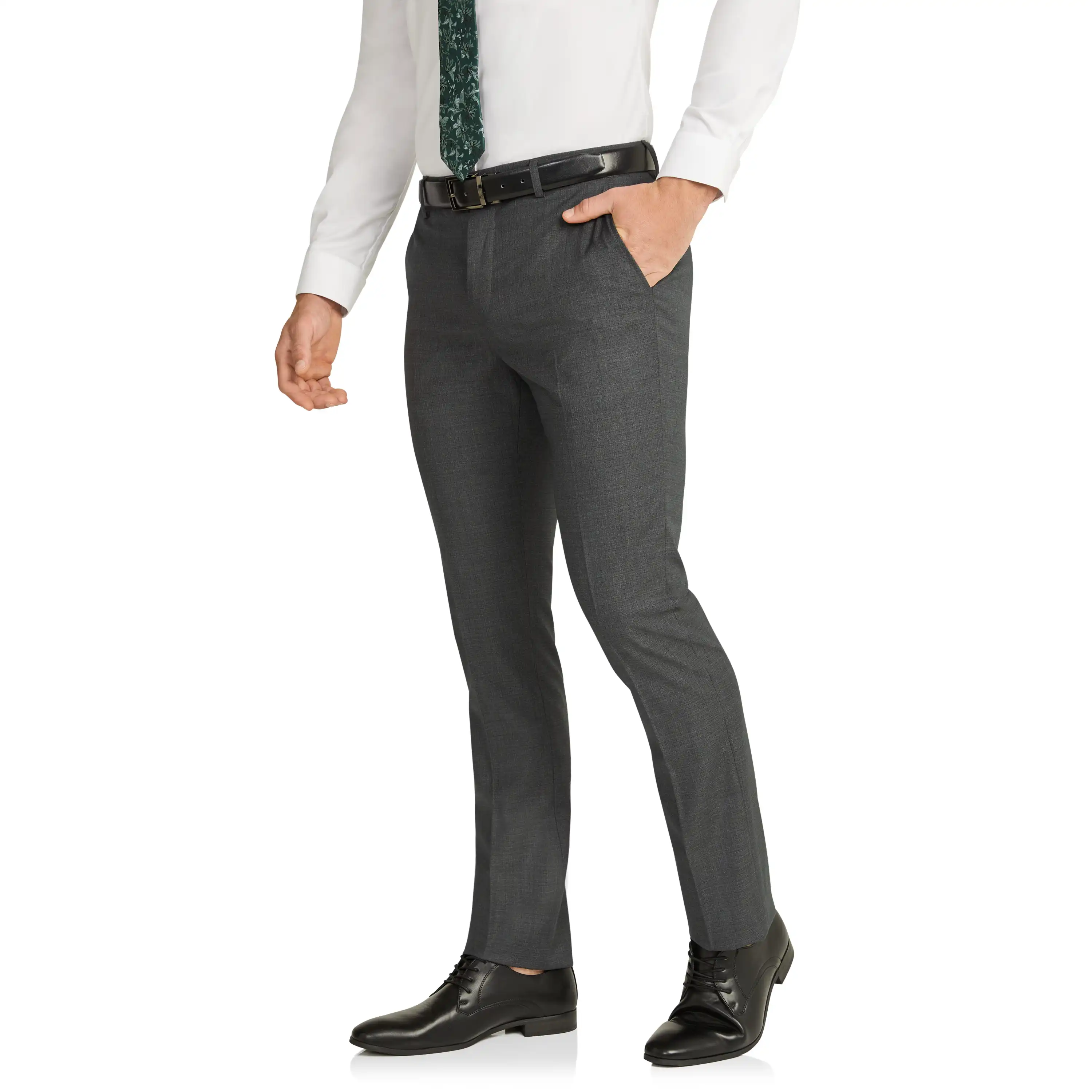 Charcoal Formosa Slim Stretch Dress Pant - Charcoal