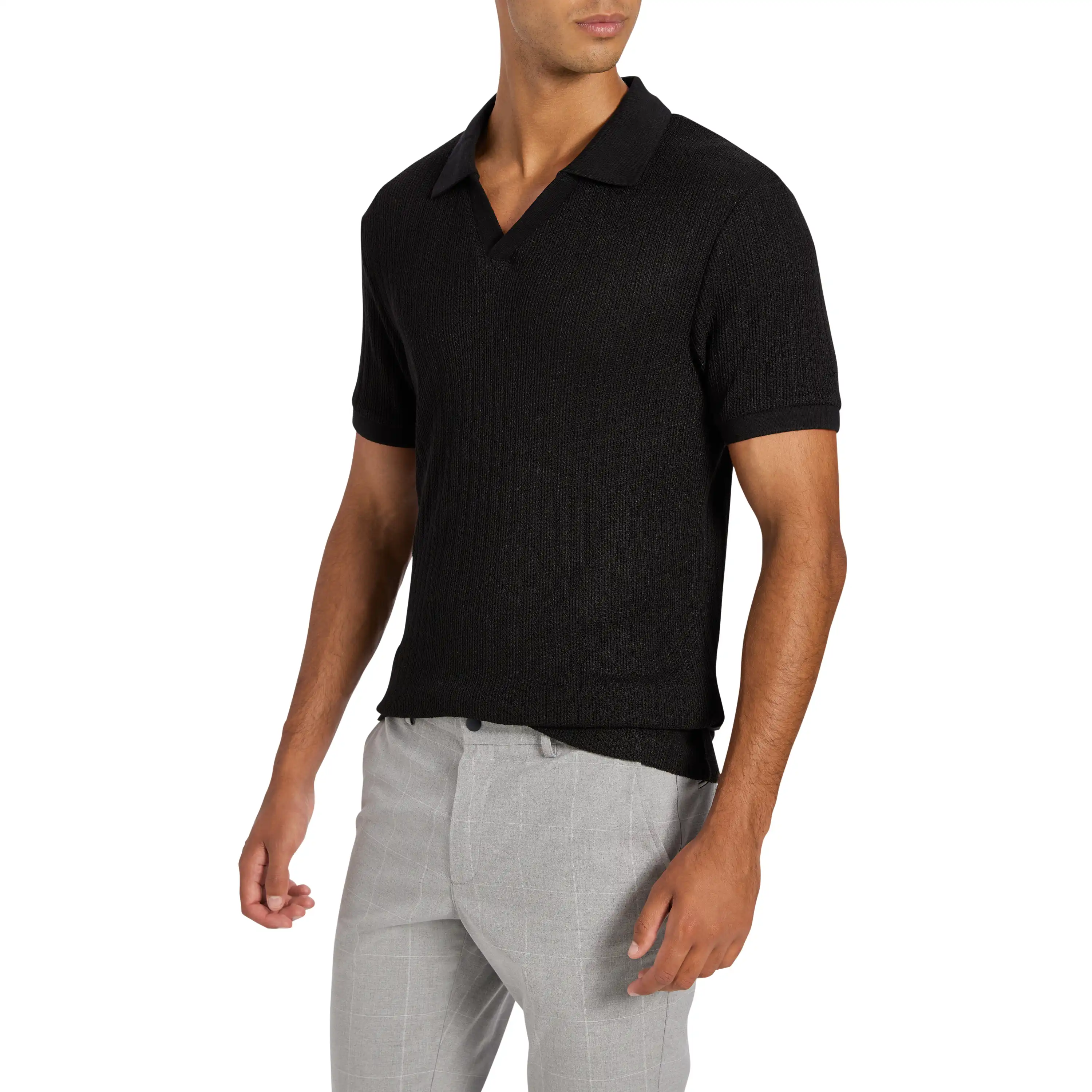 Black Finley Smart Polo - Black
