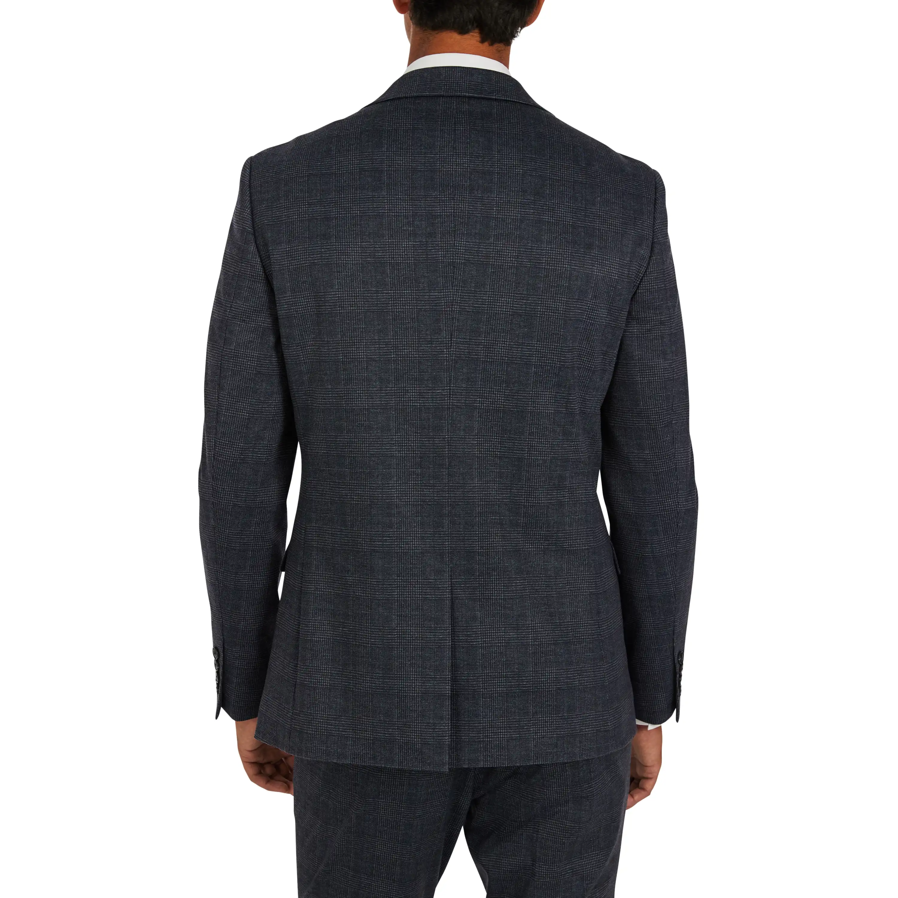 Ink Redmond Skinny Stretch Check Suit Jacket - Ink