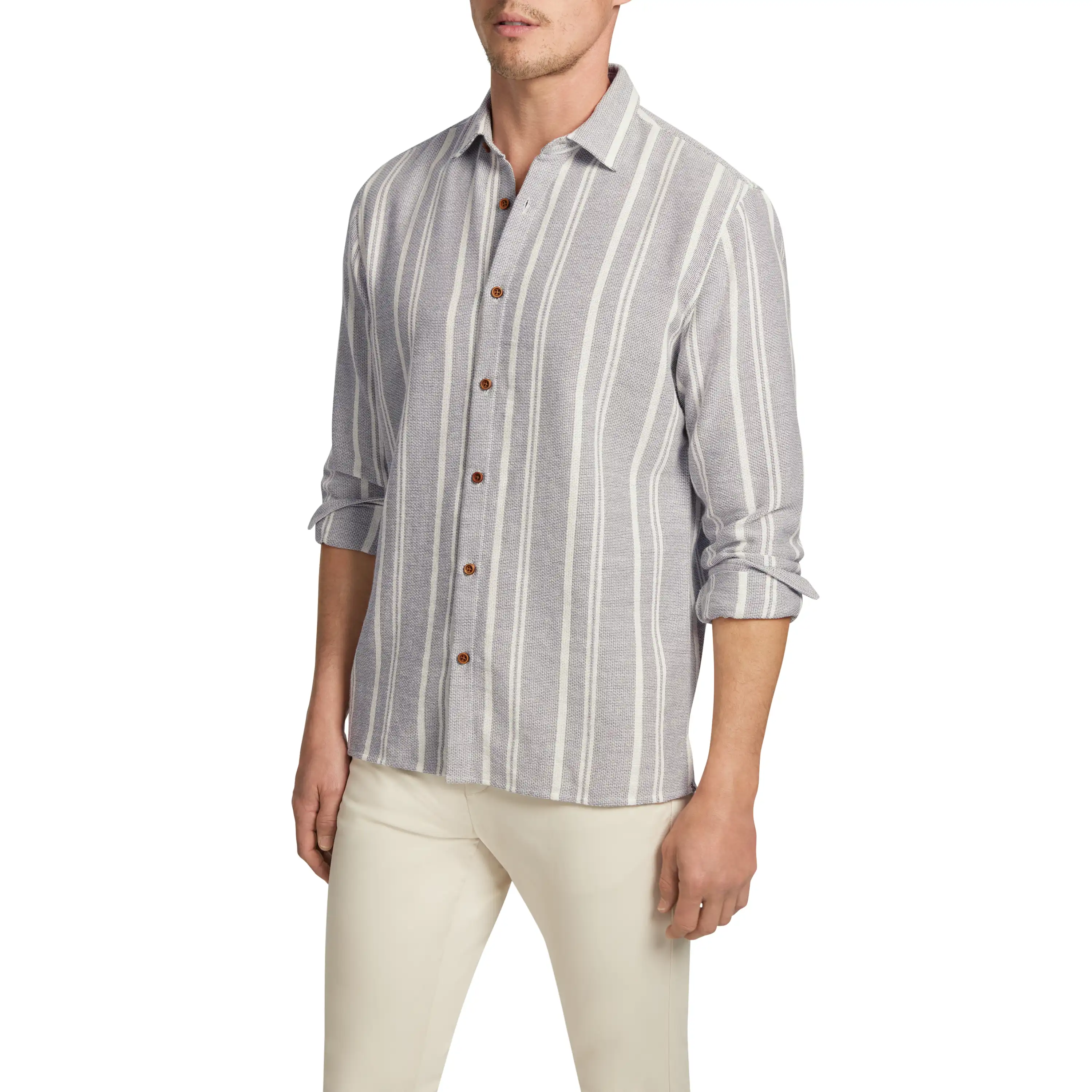 Light Blue Franco Classic Casual Shirt - Light Blue