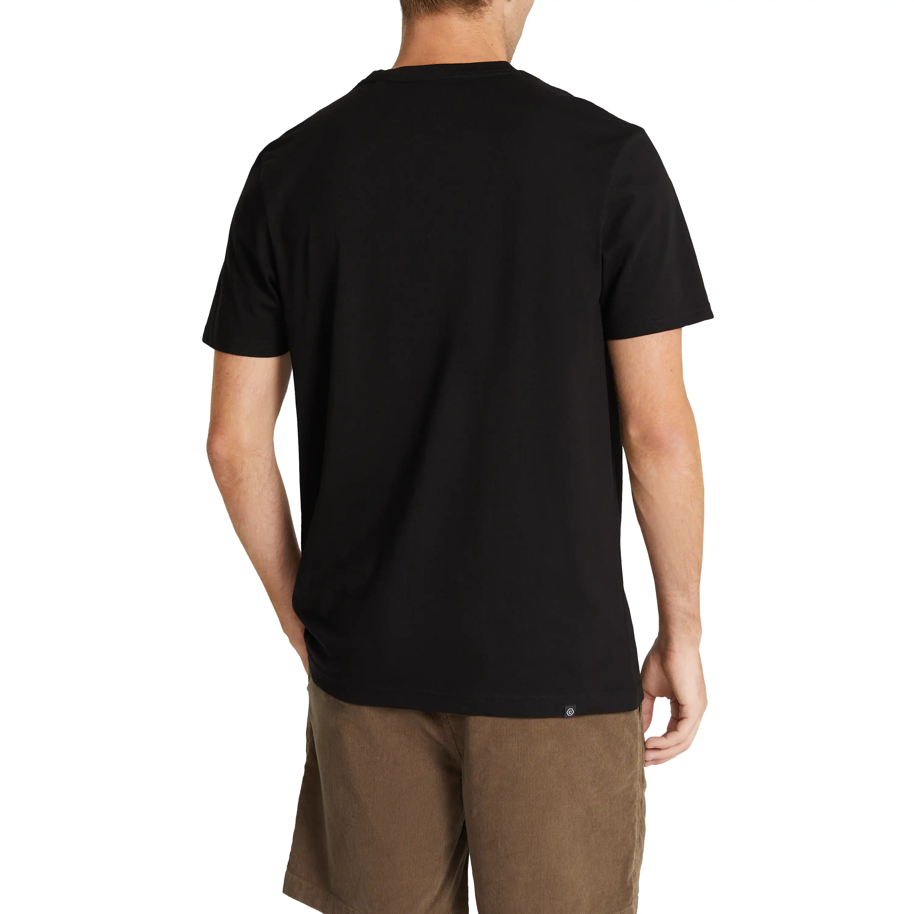 Black Essential Relaxed Crew Neck Tee - Black