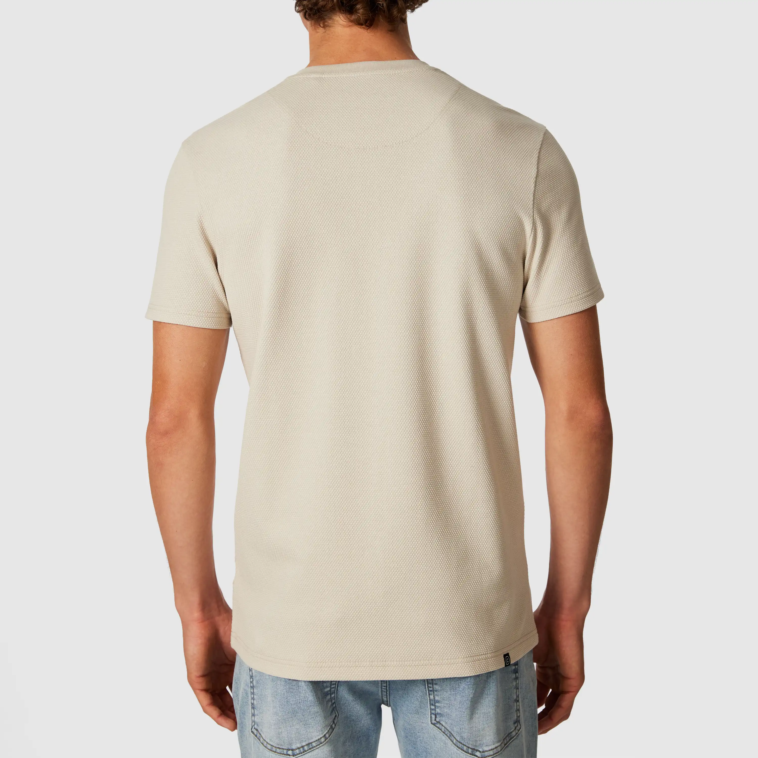 Sand Pete Henley Tee - Sand