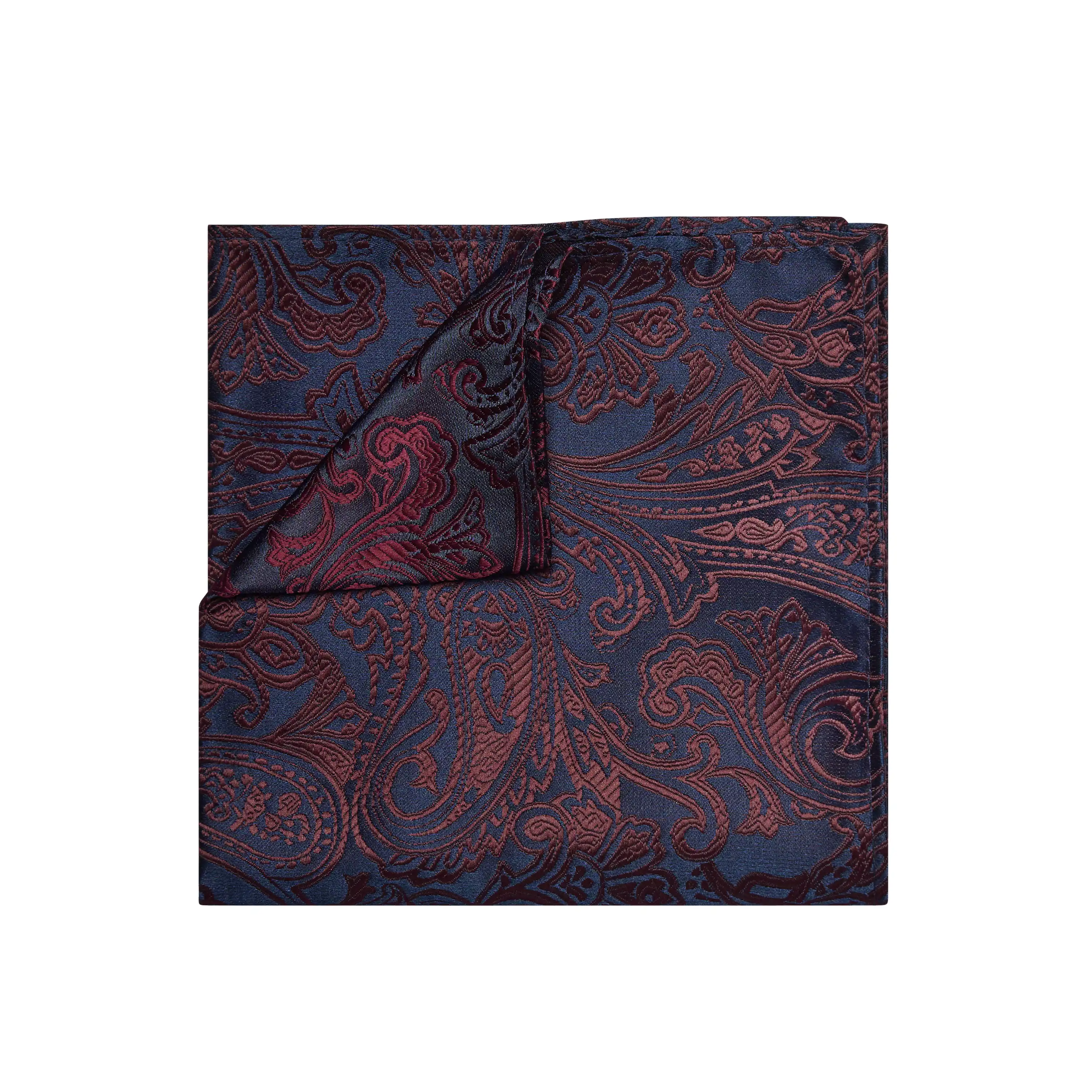 Wine Reversible Pocket Square - Wine