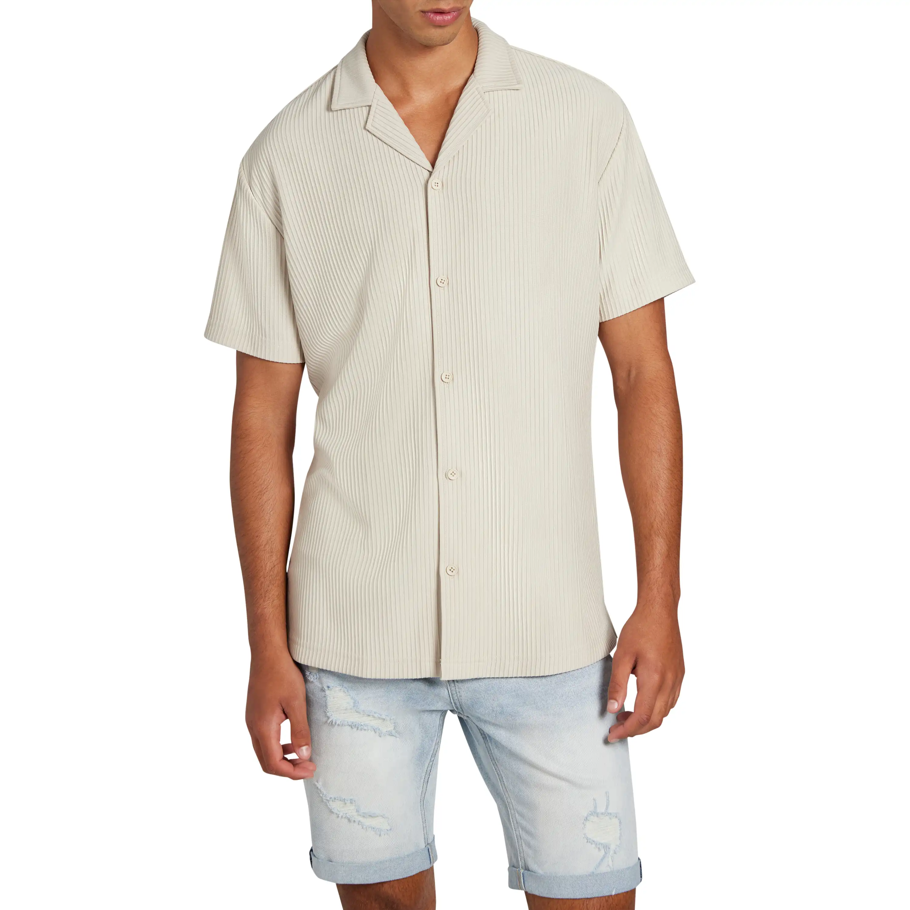 481-sand-kaius-textured-short-sleeve-shirt-sand-1.webp
