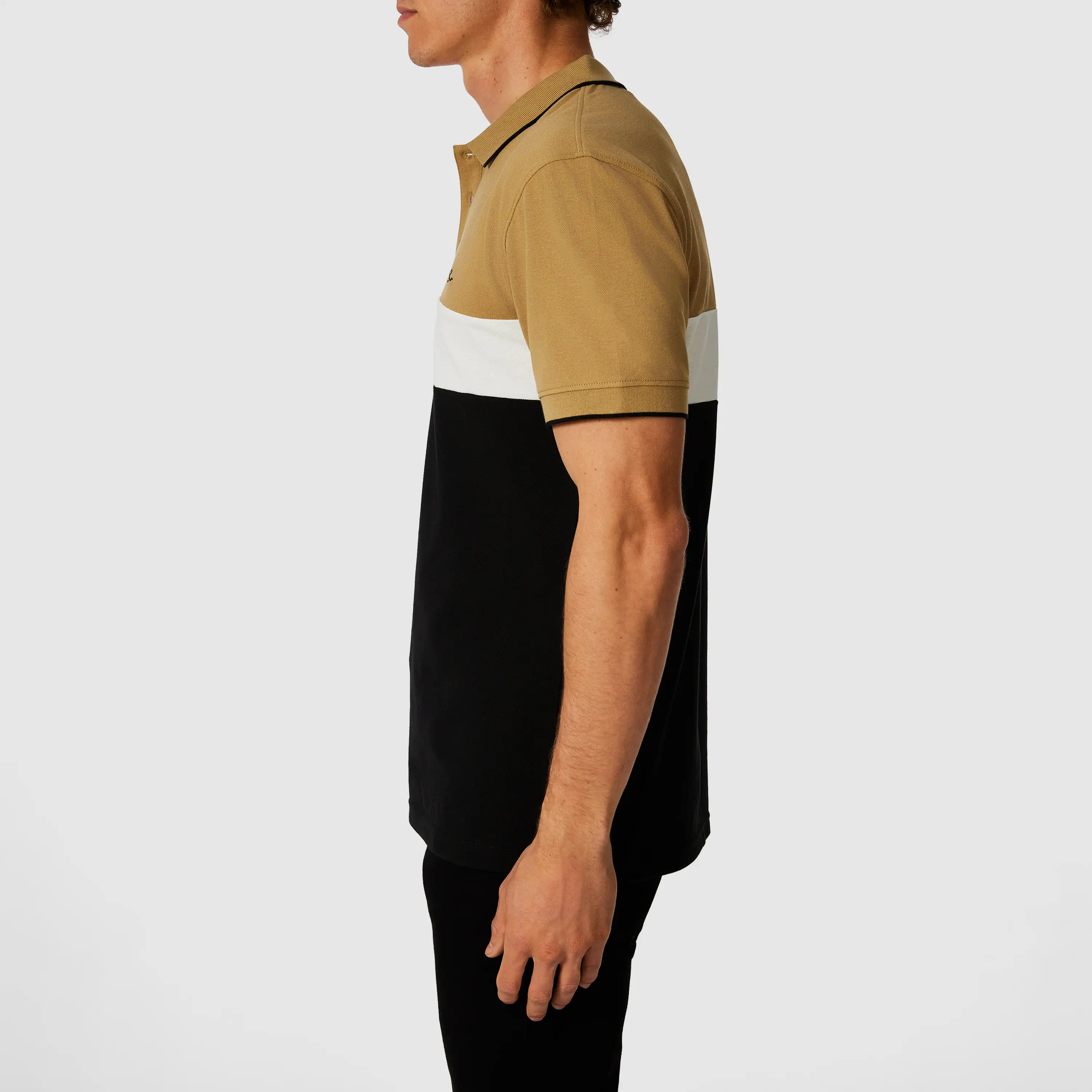Tan David Cotton Blend Polo Shirt - Tan