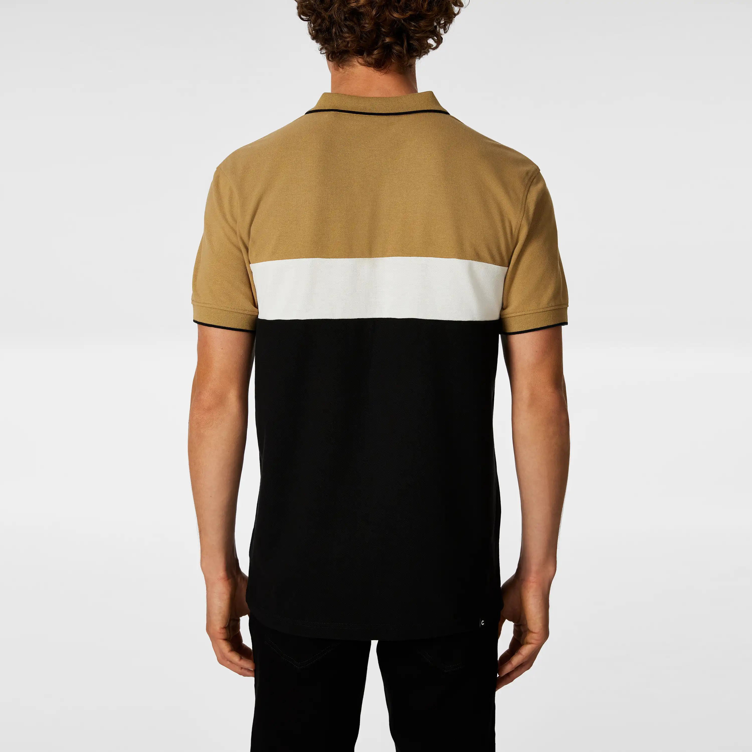 Tan David Cotton Blend Polo Shirt - Tan