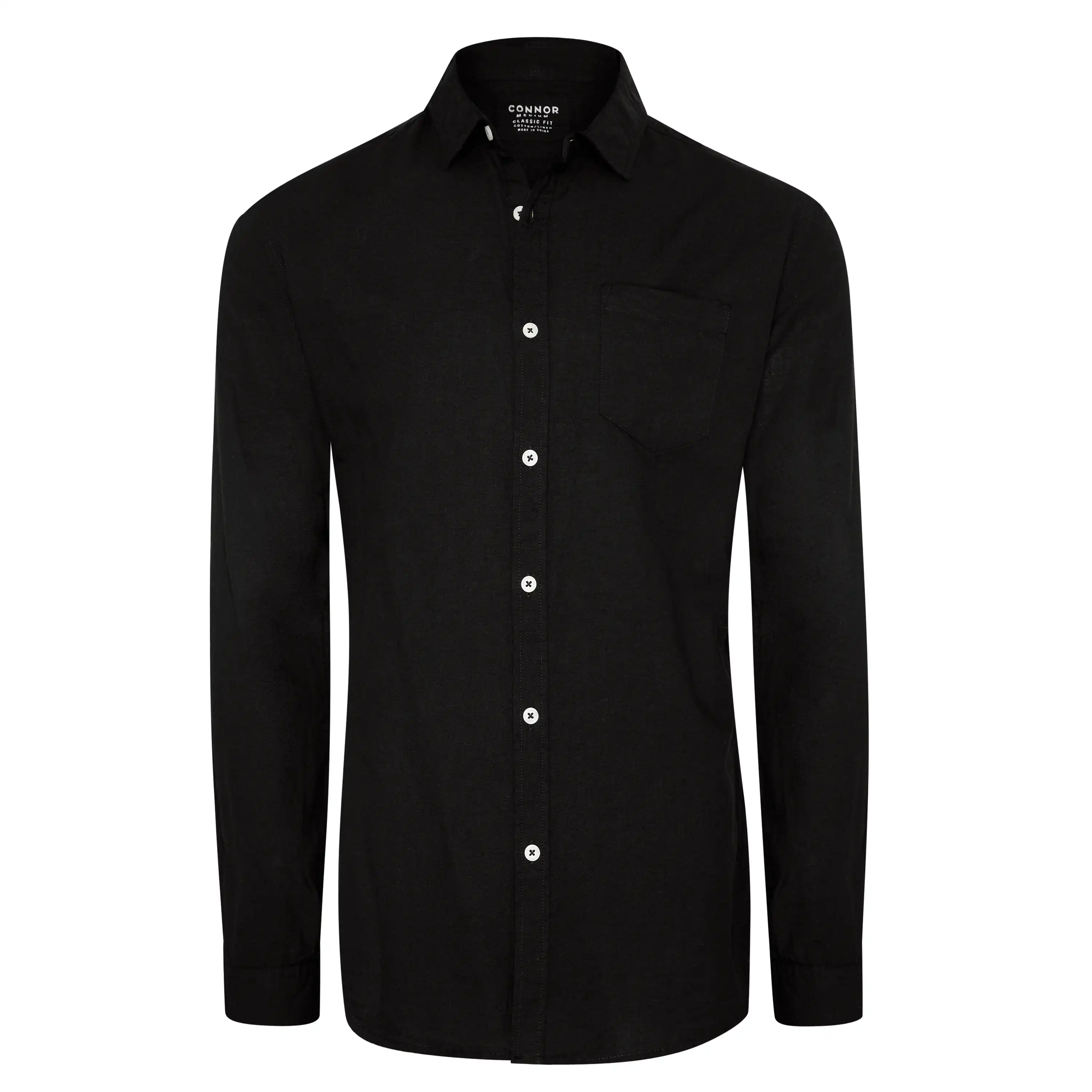 538-black-albany-cotton-linen-casual-shirt-black-1.webp