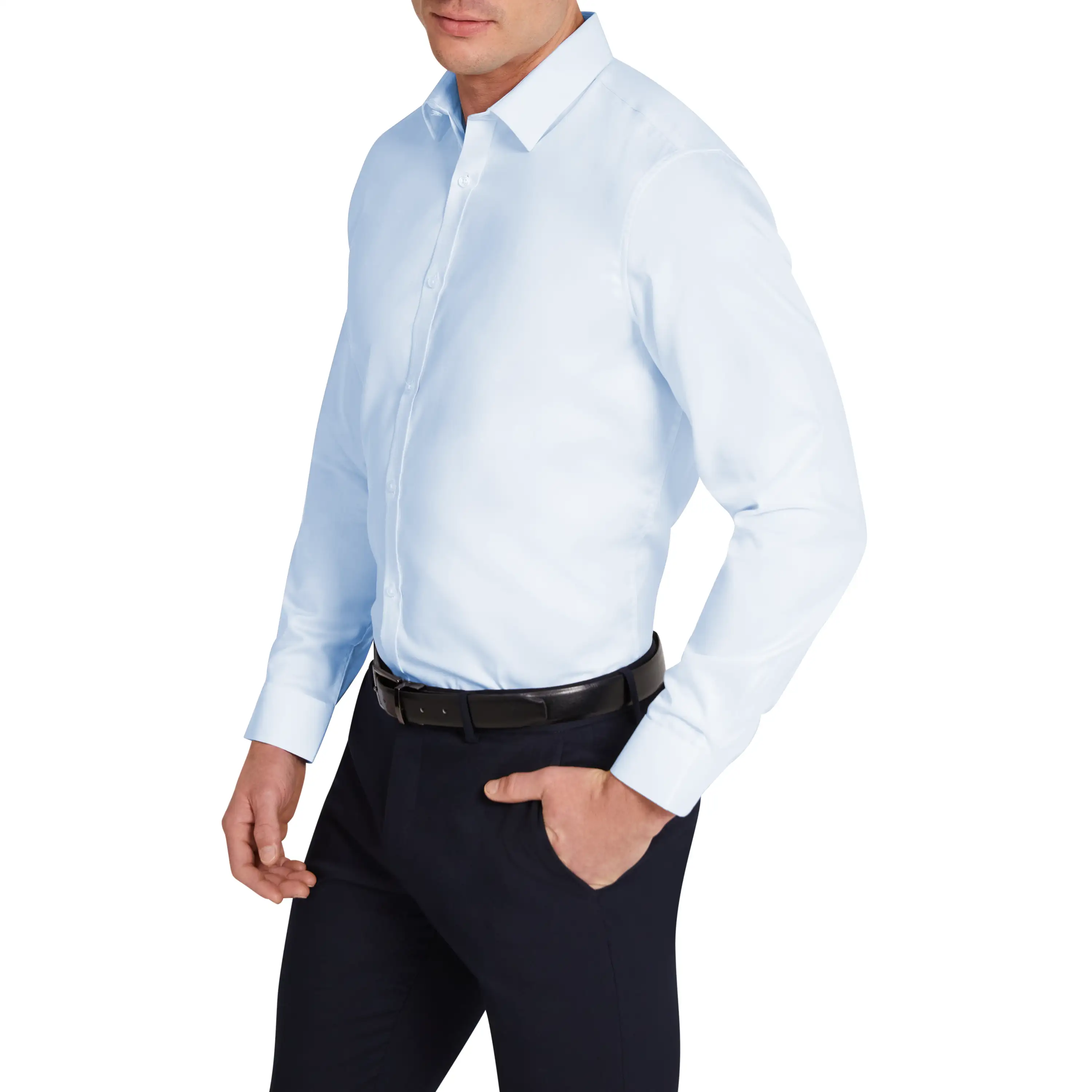 Light Blue London Classic Dress Shirt - Light Blue