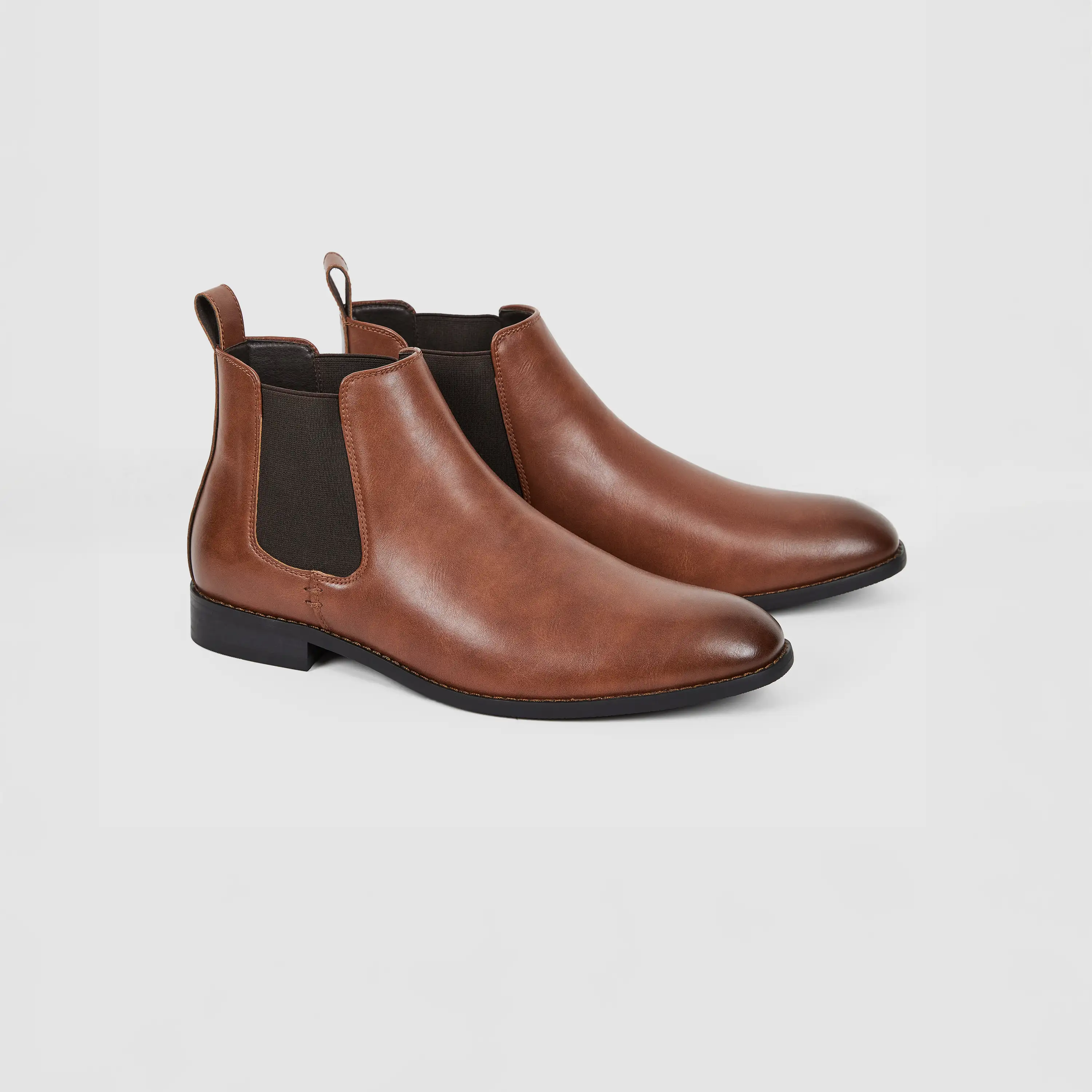 Tan Brent Faux Leather Boot - Tan