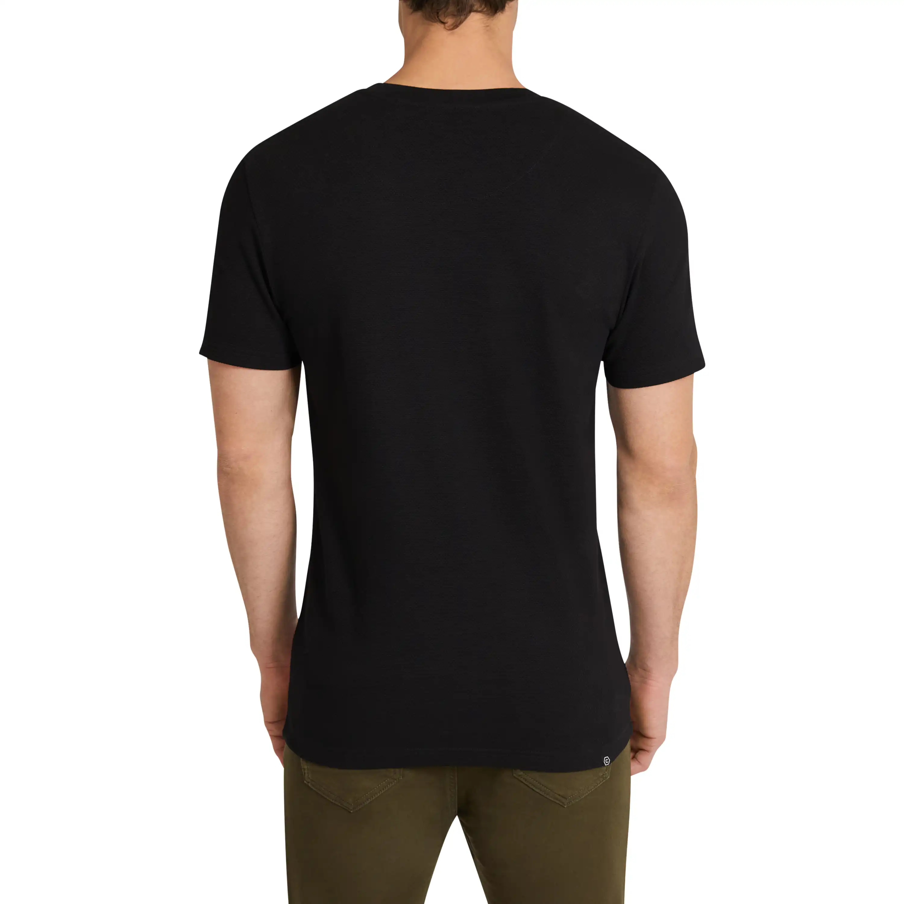 Black Pete Henley Tee - Black