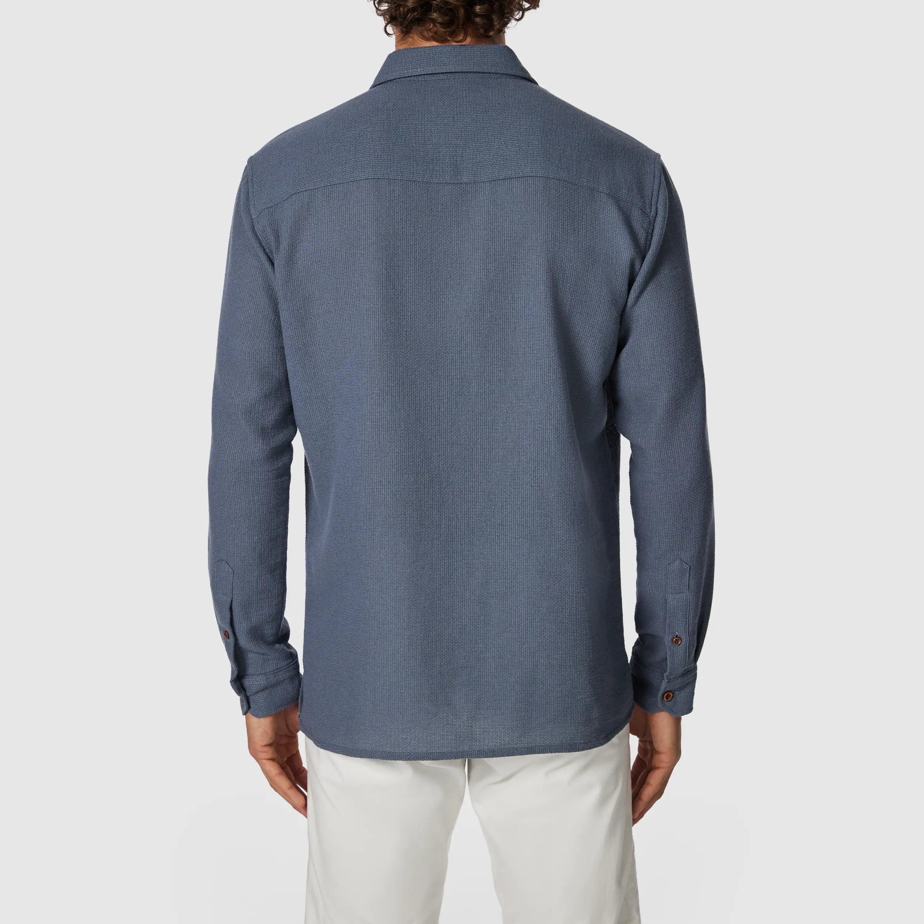 Blue Sekope Textured Casual Shirt - Blue
