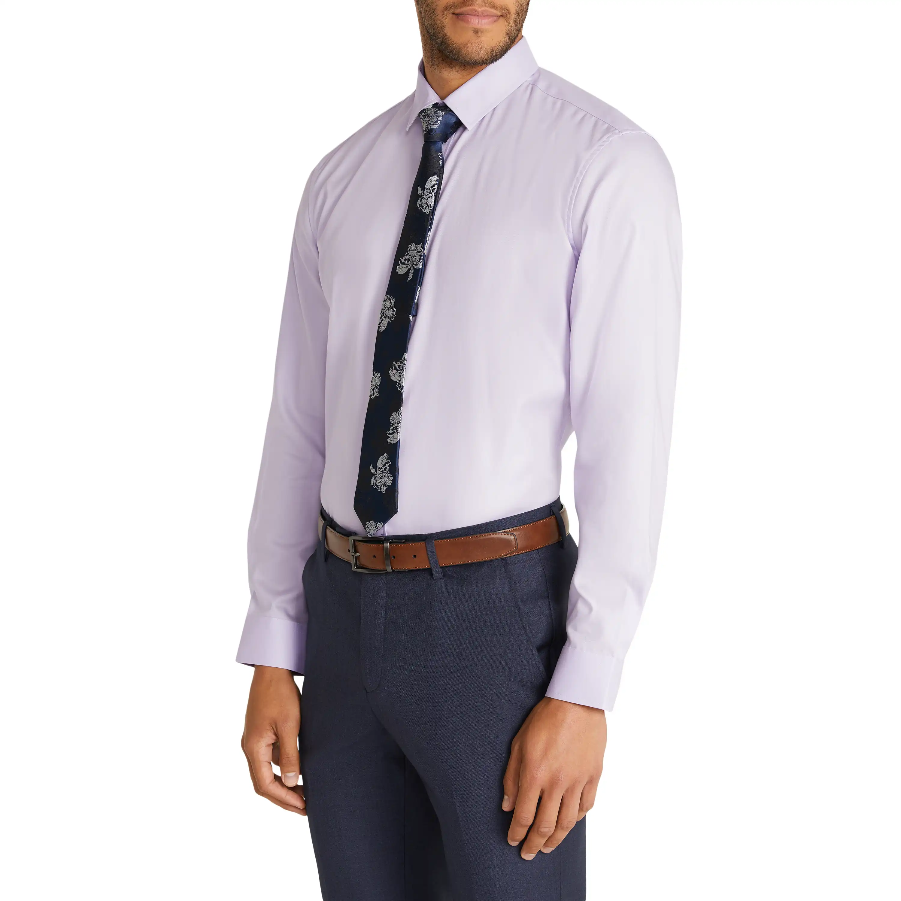 Light Purple London Slim Dress Shirt - Light Purple