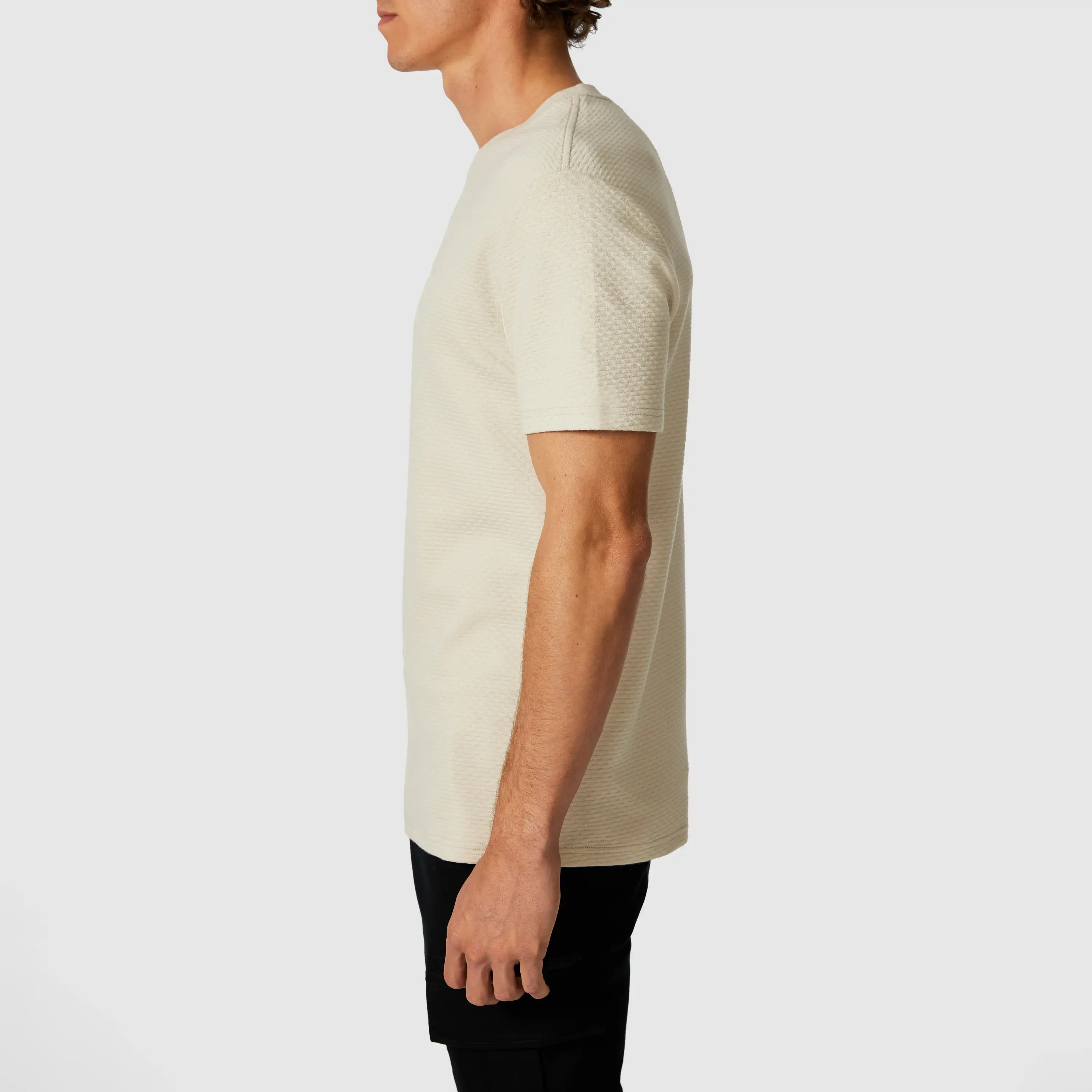 Sand Robert Crew Neck Tee - Sand