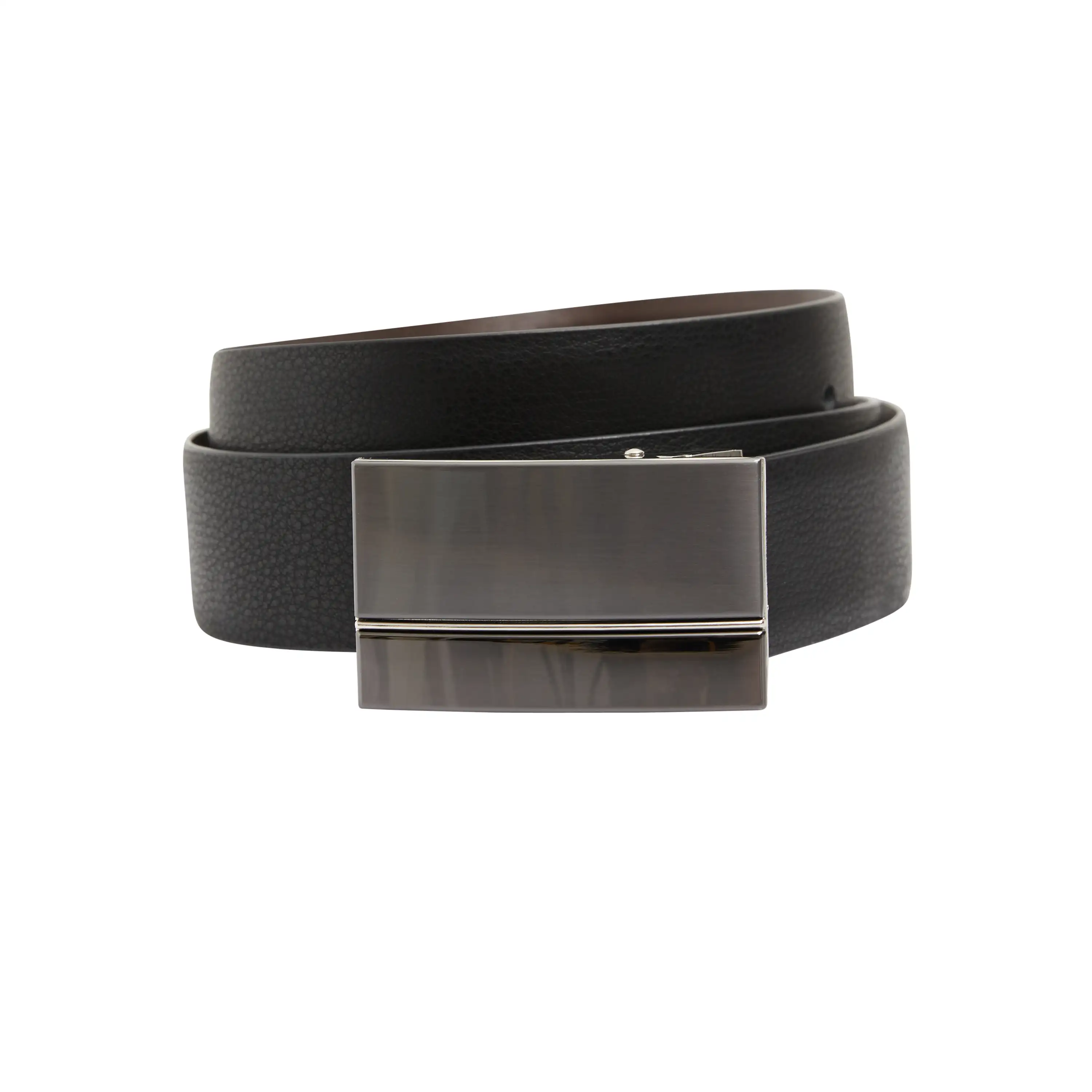 Black / Chocolate Penrose Reversible Belt - Black / Chocolate