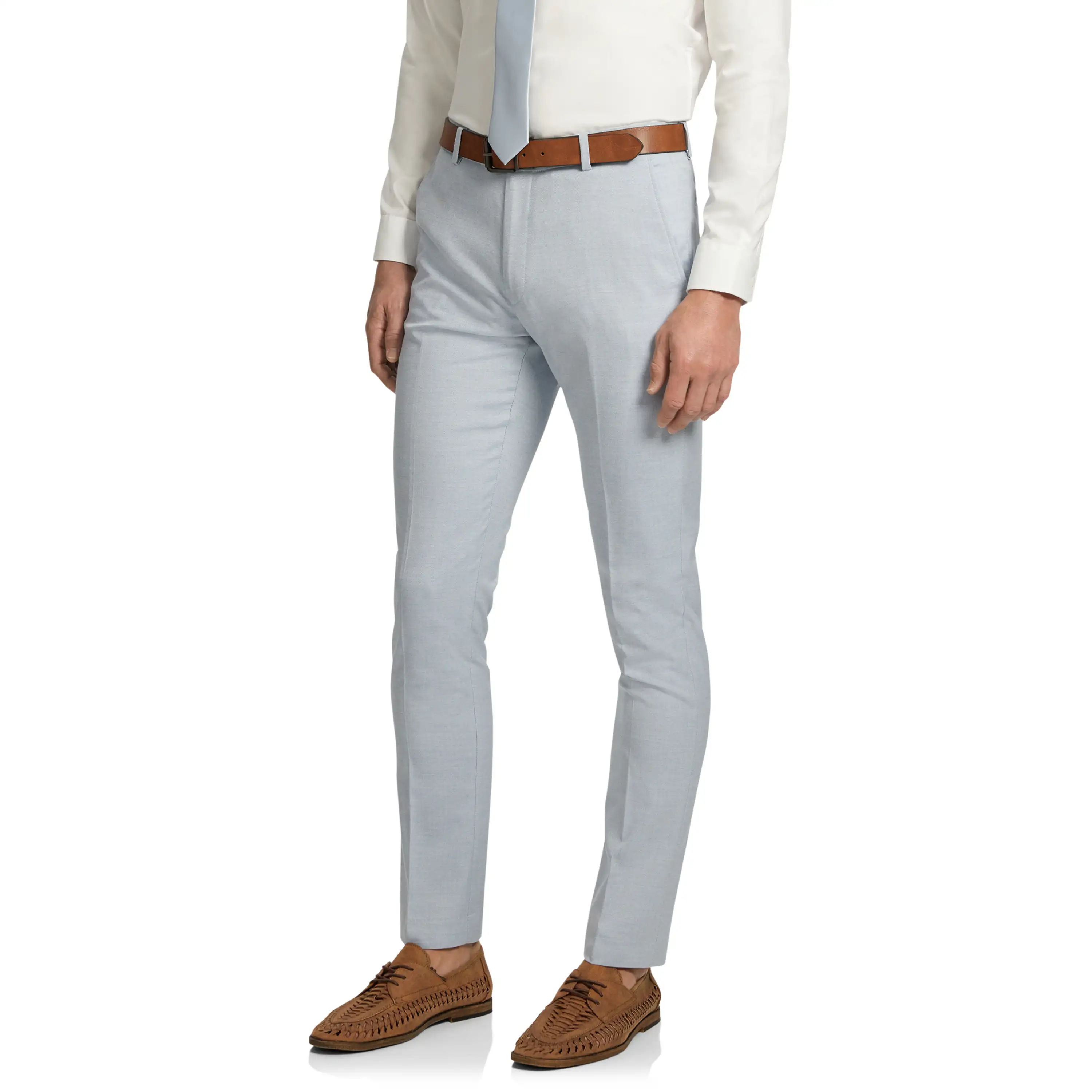 Light Blue Marlo Skinny Twill Dress Pant - Light Blue